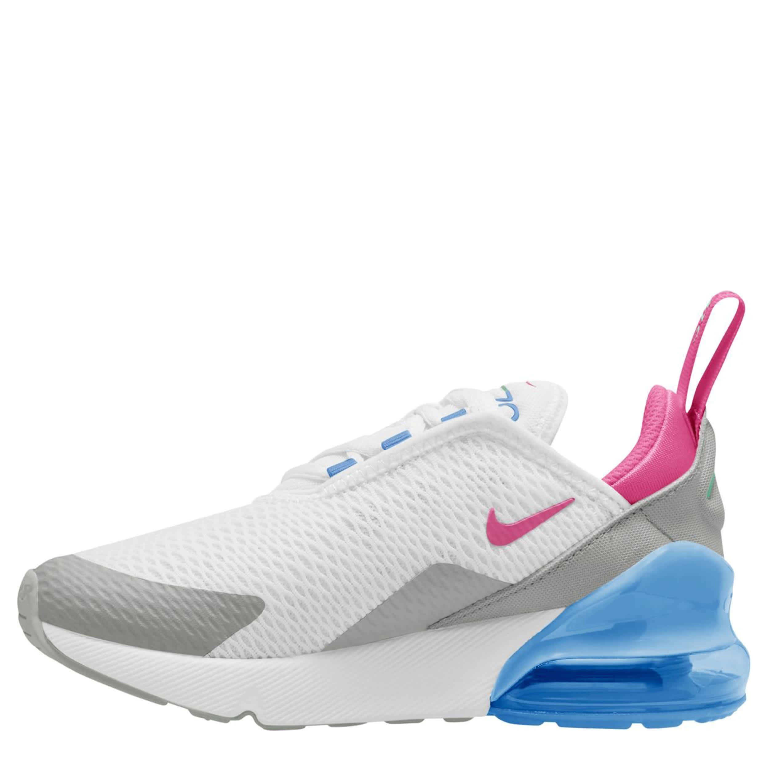 NIKE-GIRLS LITTLE KID AIR MAX 270 SNEAKER-WHITE & PINK
