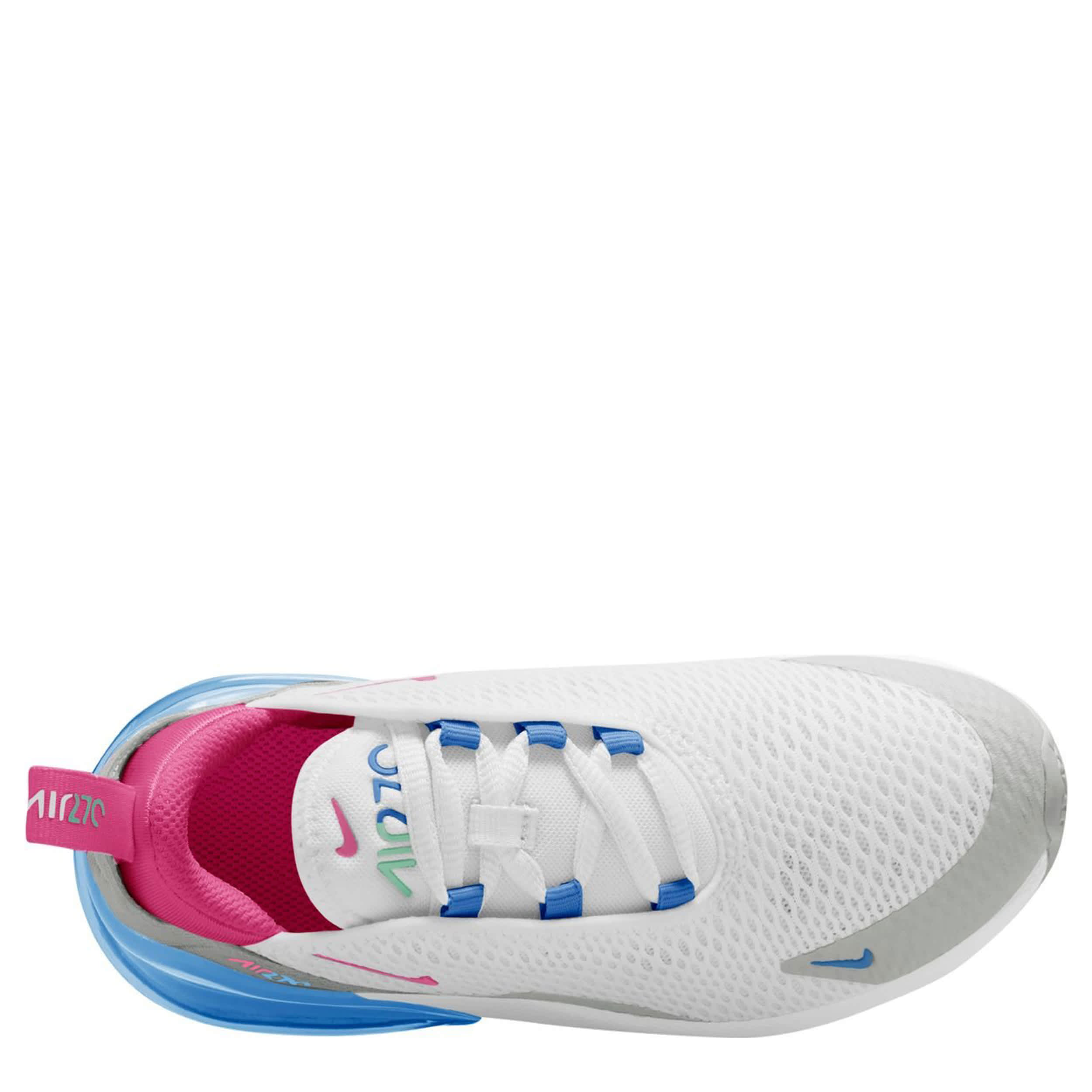 NIKE-GIRLS LITTLE KID AIR MAX 270 SNEAKER-WHITE & PINK