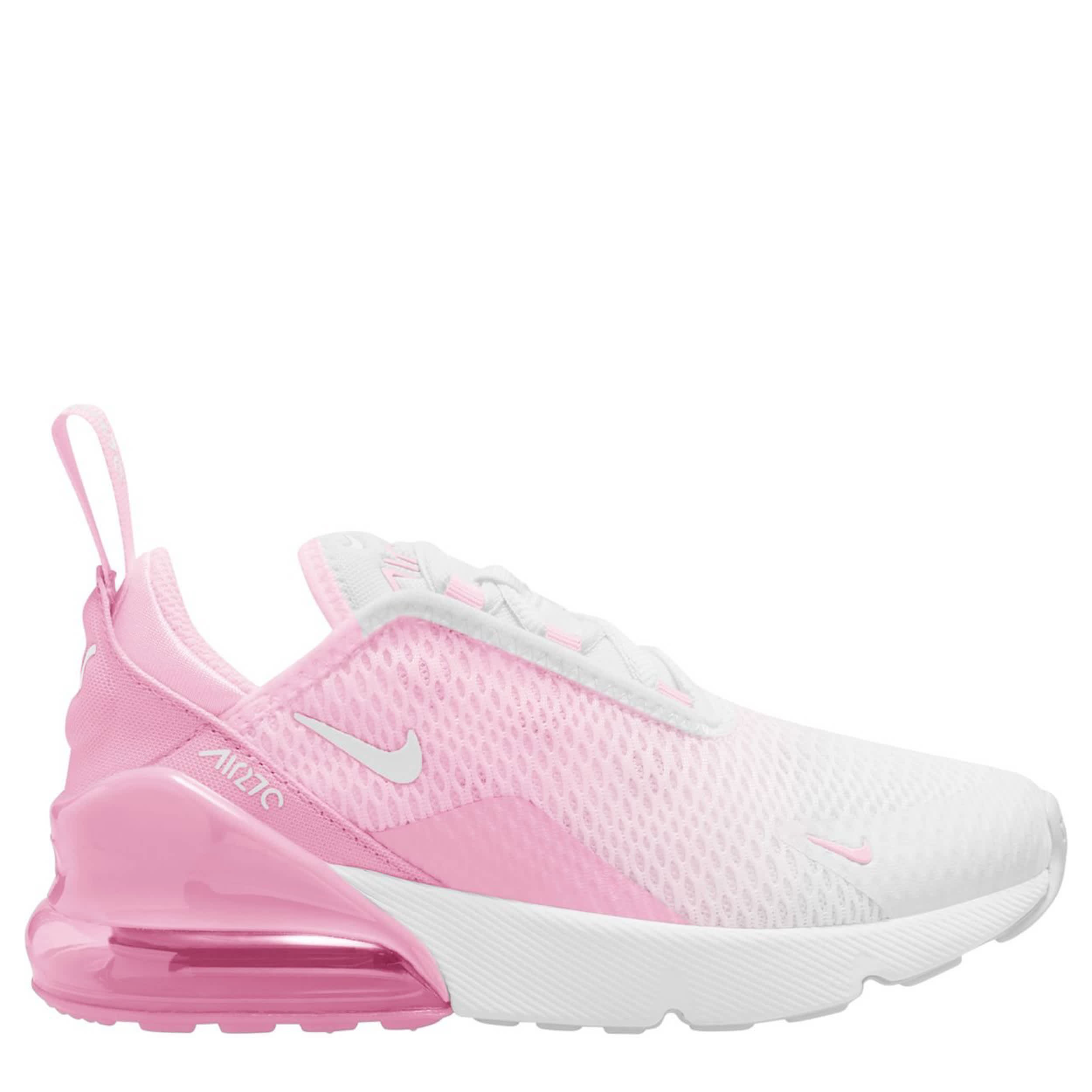 NIKE-GIRLS LITTLE KID AIR MAX 270 SNEAKER-PINK & WHITE