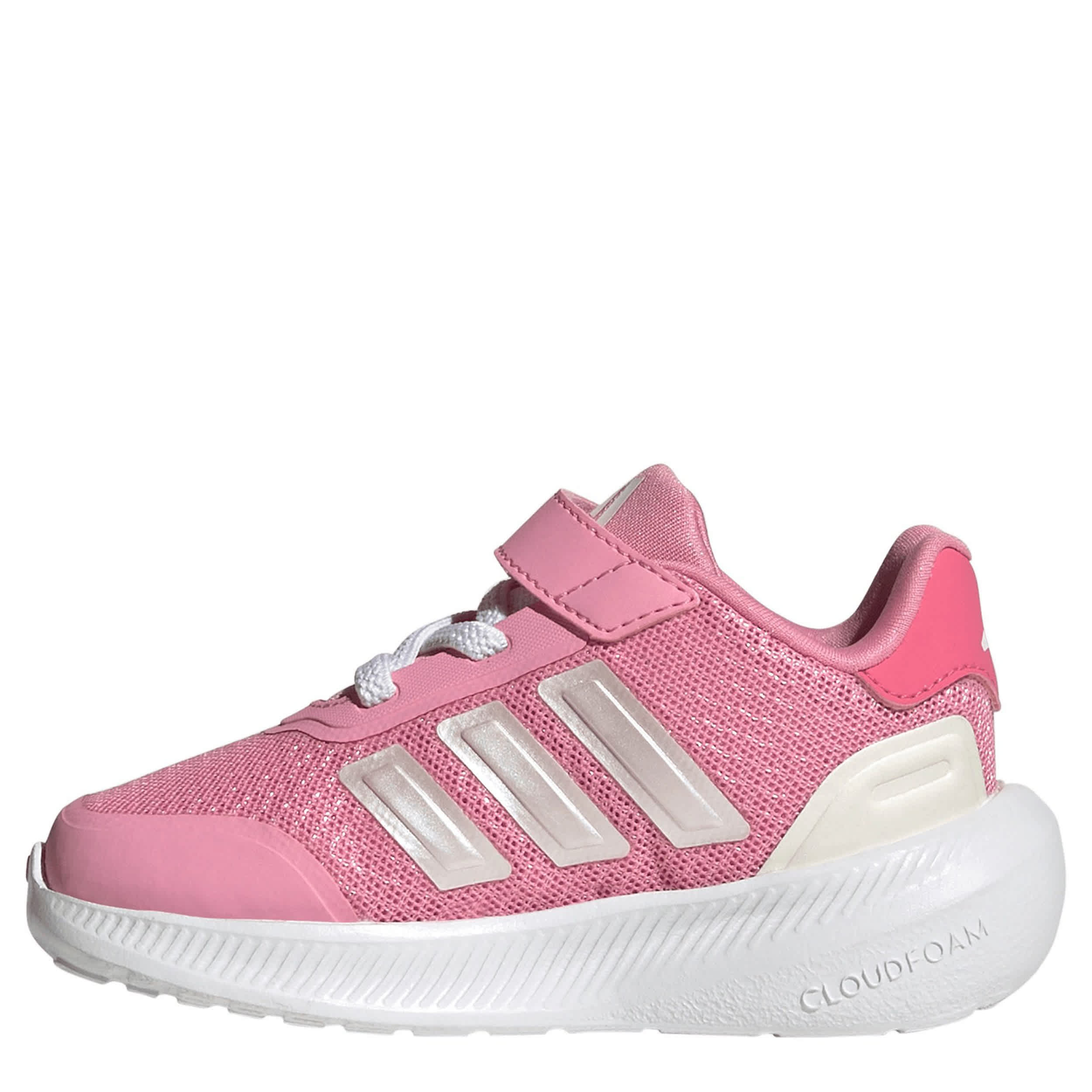 ADIDAS-GIRLS TODDLER KID X_PLRPATH SNEAKER-PINK & SILVER