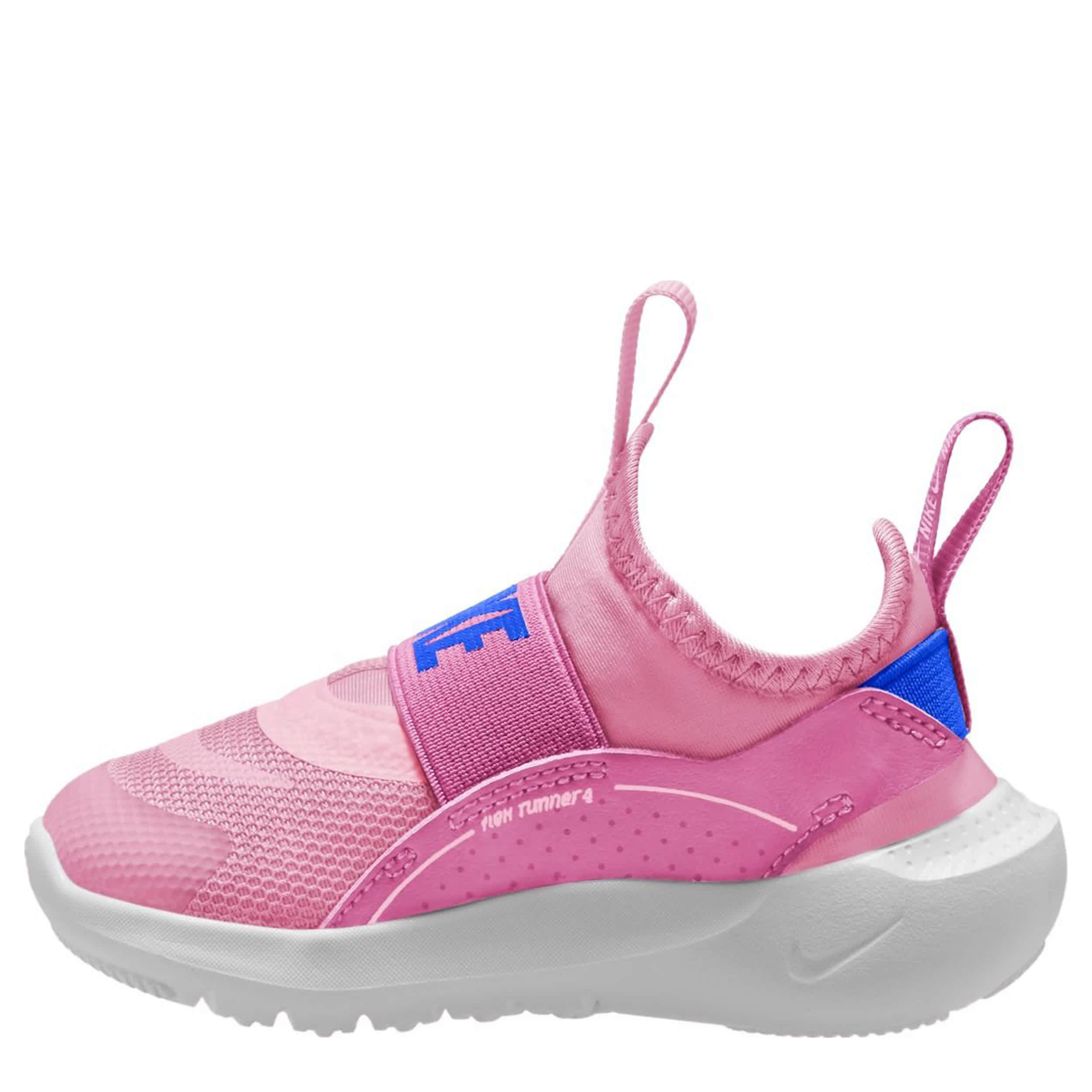 NIKE-GIRLS INFANT TODDLER FLEX RUNNER 4 SNEAKER-PINK & BLUE
