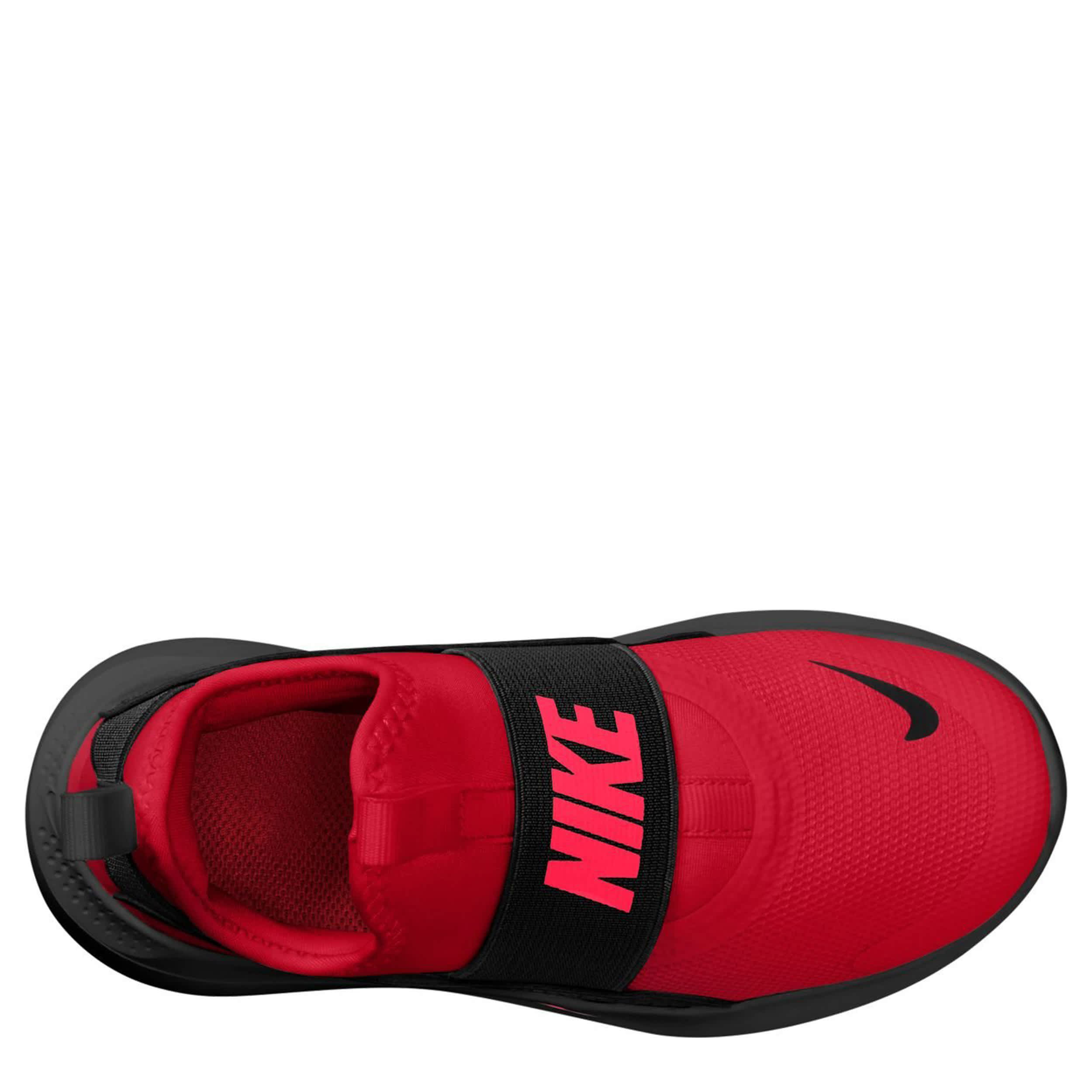NIKE-BOYS LITTLE KID FLEX RUNNER 4 SLIP ON SNEAKER-RED & RED