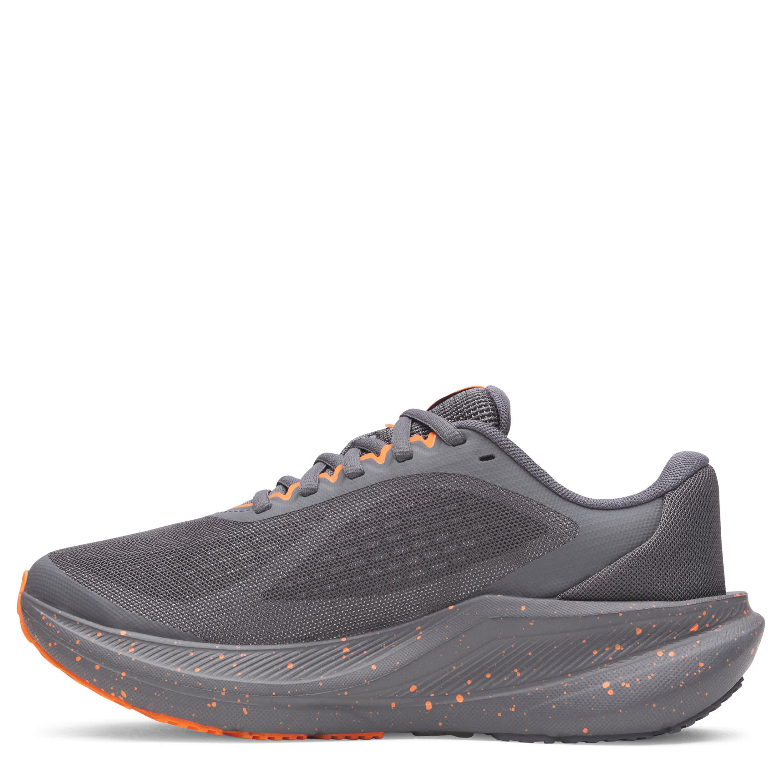 UNDER ARMOUR-BOYS BIG KID CHARGED+ CHASE SNEAKER-DARK GREY & ORANGE
