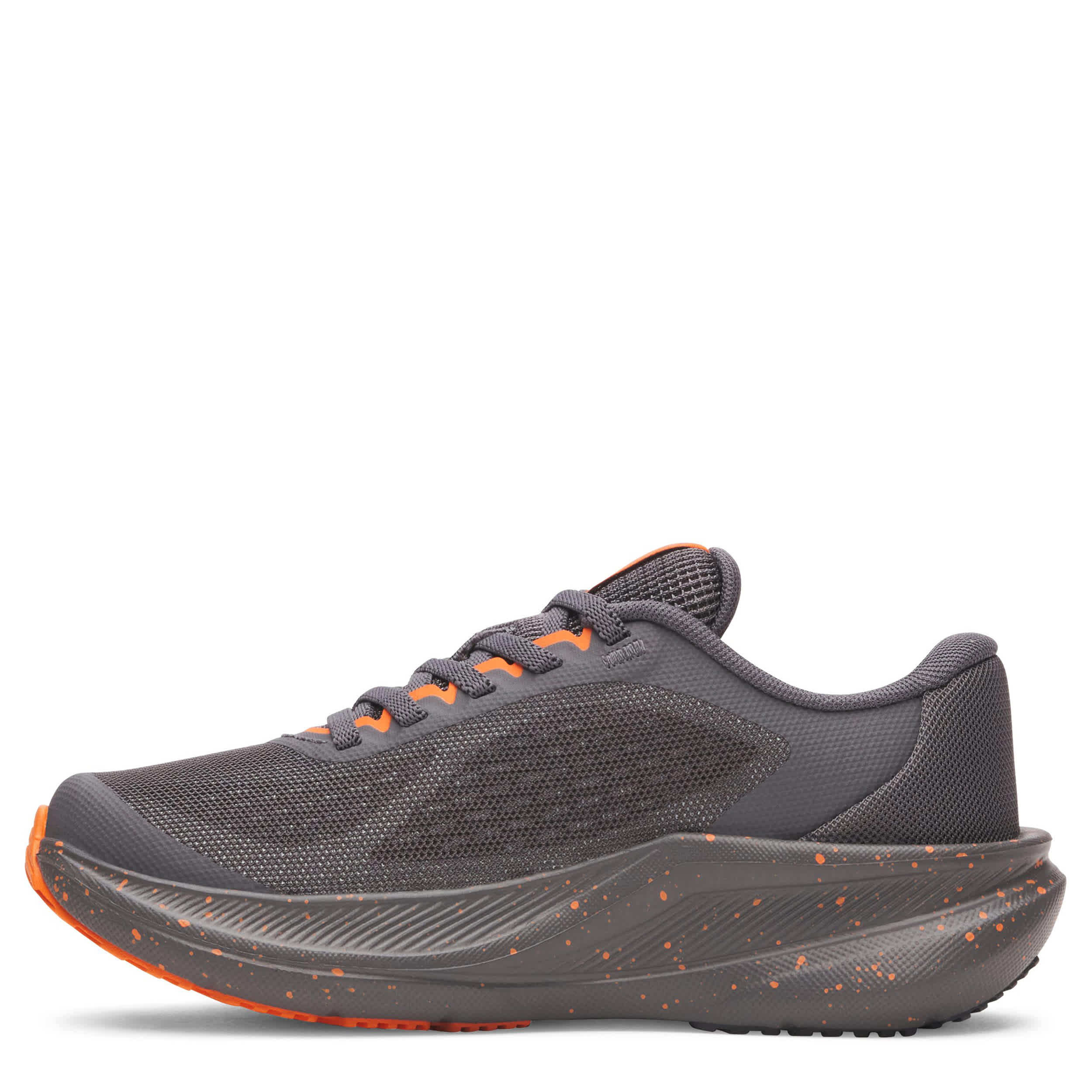 UNDER ARMOUR-BOYS LITTLE KID CHARGED+ CHASE SNEAKER-DARK GREY & ORANGE