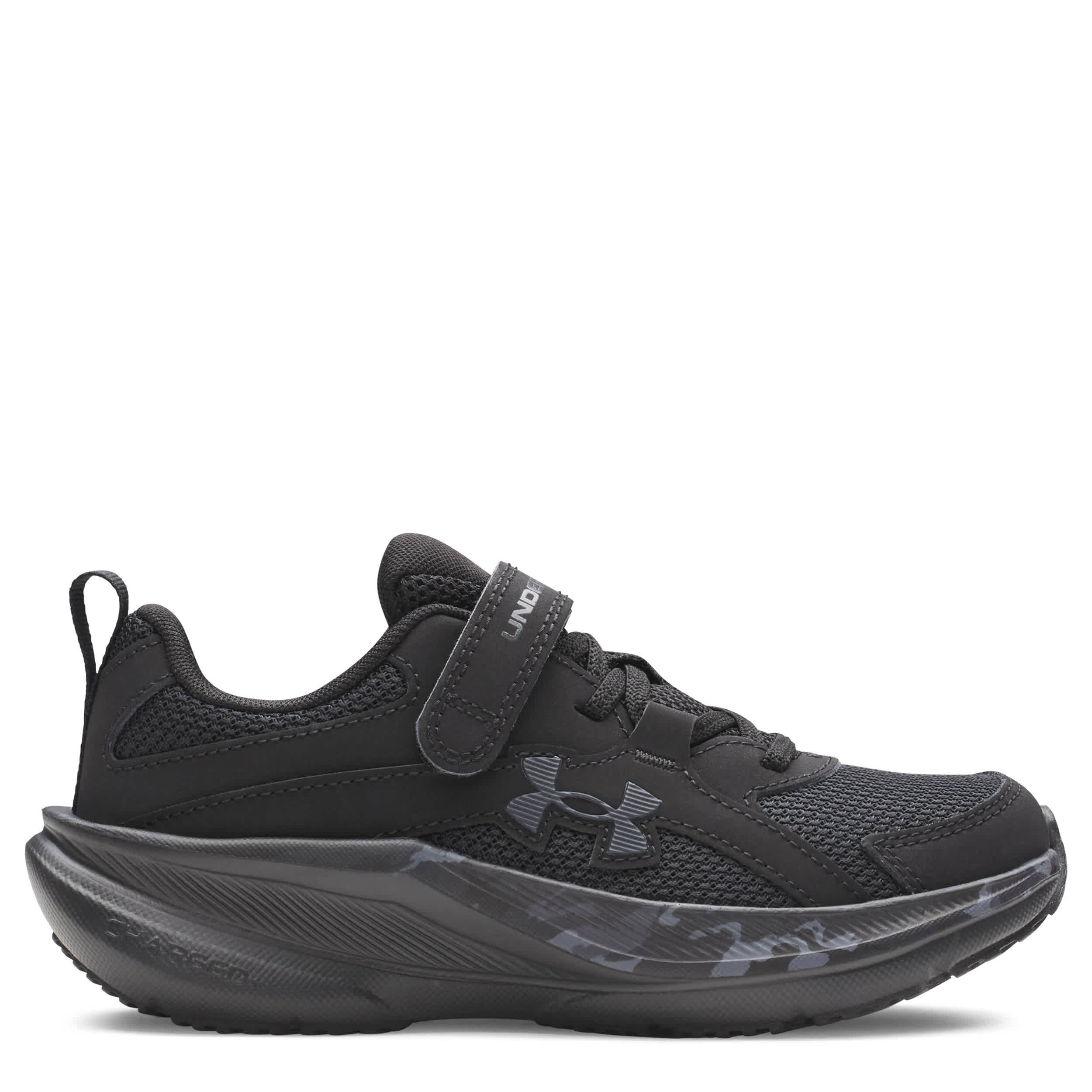 UNDER ARMOUR-BOYS LITTLE KID CHARGED+ ASSERT 11 SNEAKER-CAMO & BLACK