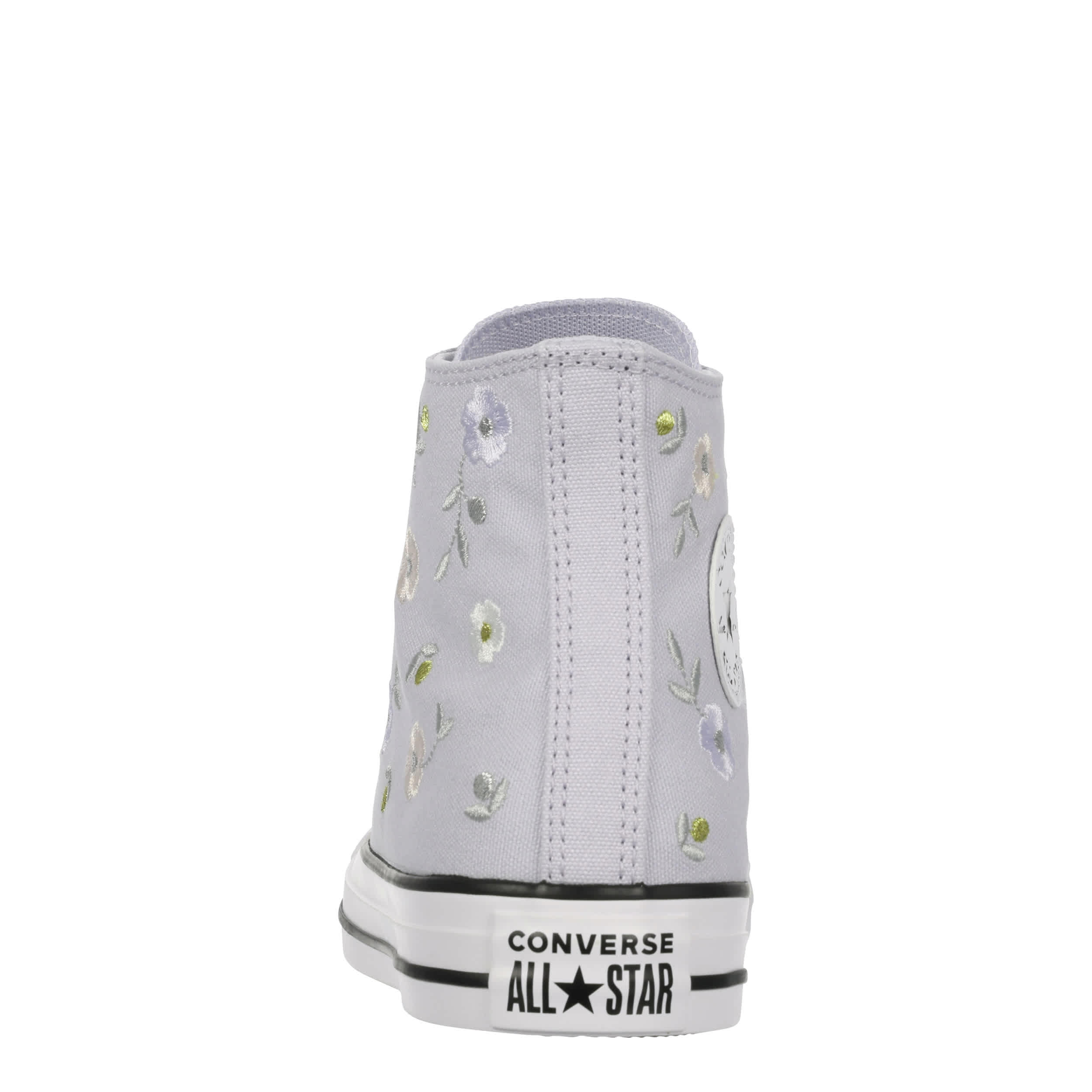 CONVERSE-GIRLS CHUCK TAYLOR ALL STAR HI TOP SNEAKER-LILAC & OFF WHITE