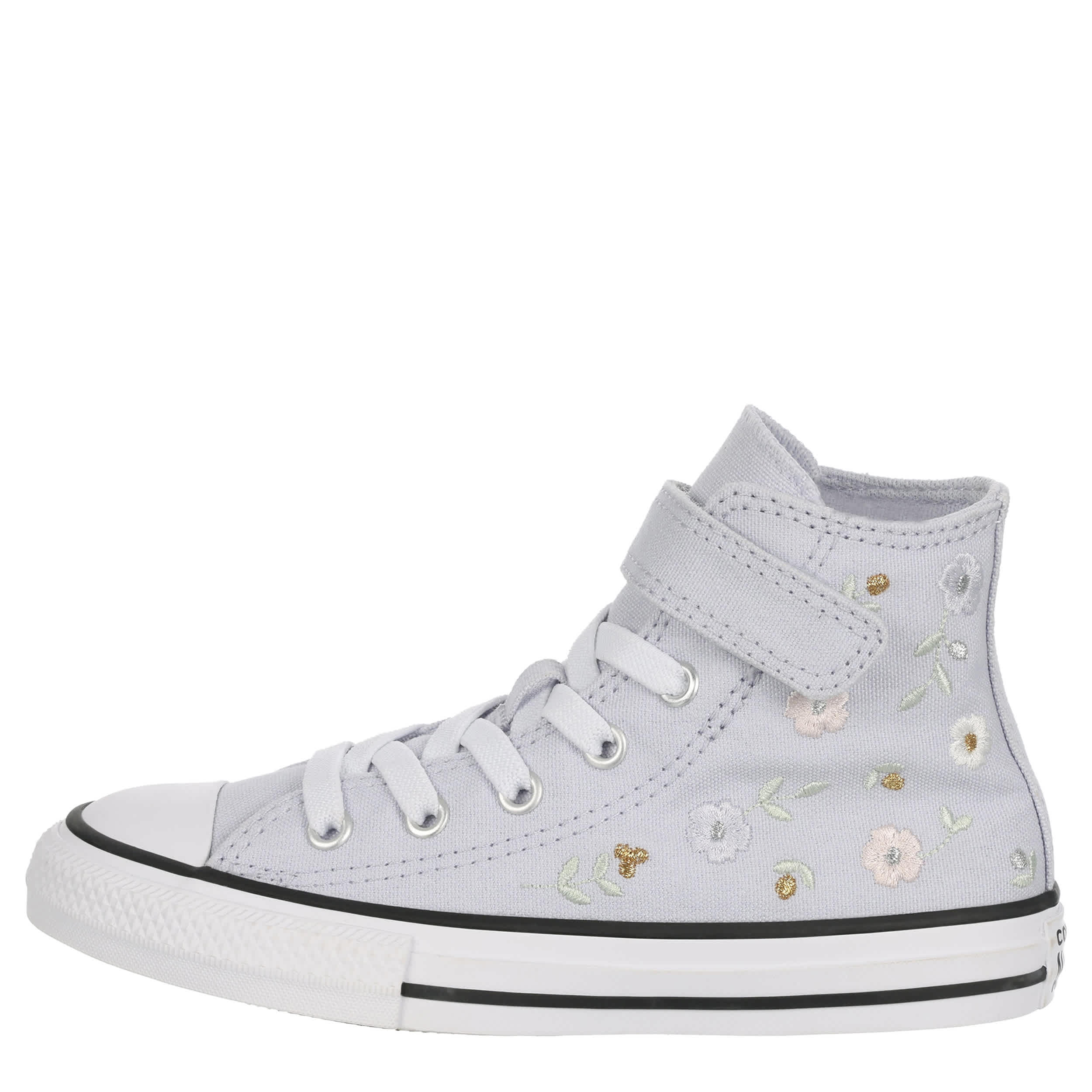 CONVERSE-GIRLS LITTLE KID CHUCK TAYLOR ALL STAR HI SNEAKER-LILAC & OFF WHITE