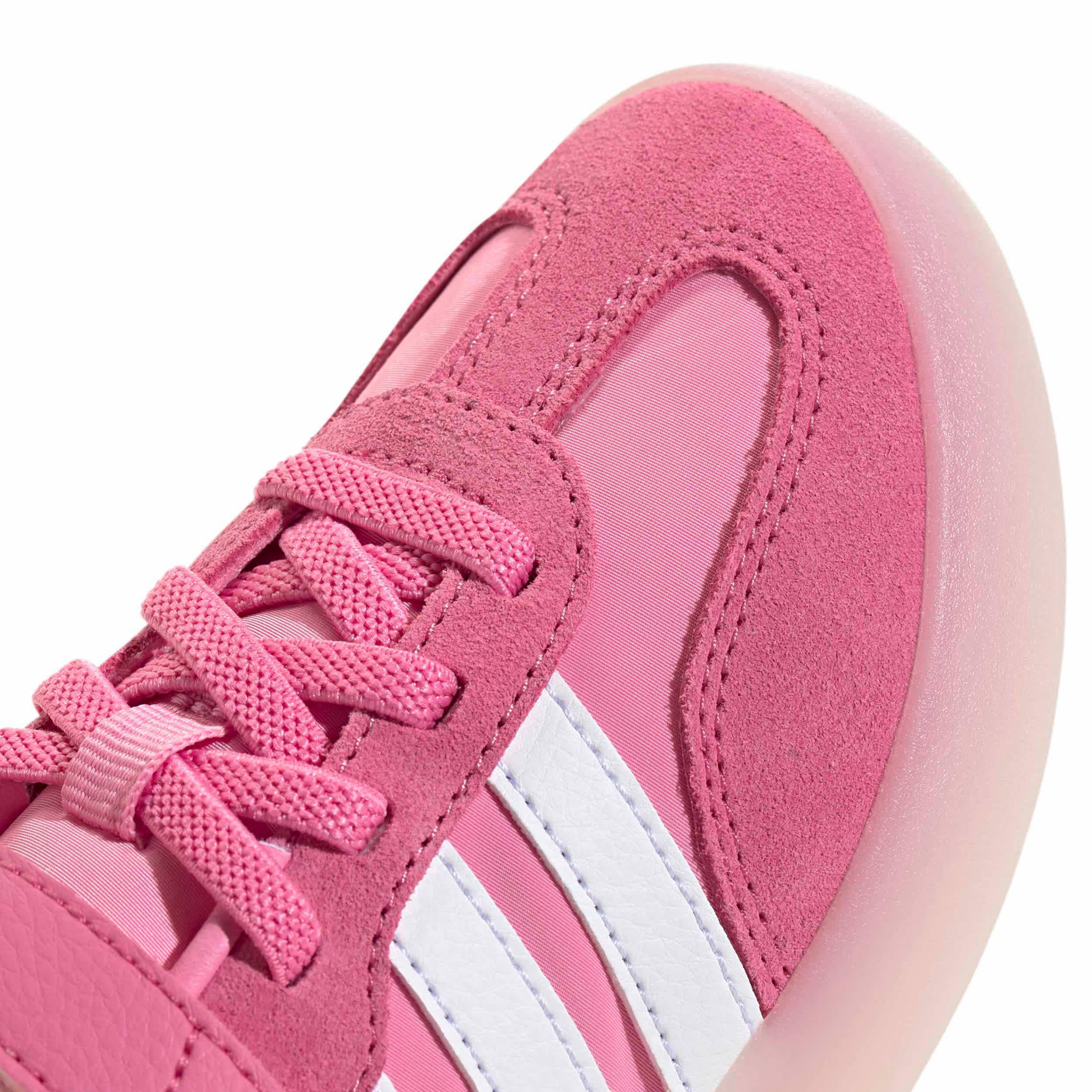 ADIDAS-GIRLS LITTLE KID BARREDA DECODE SNEAKER-PINK & WHITE
