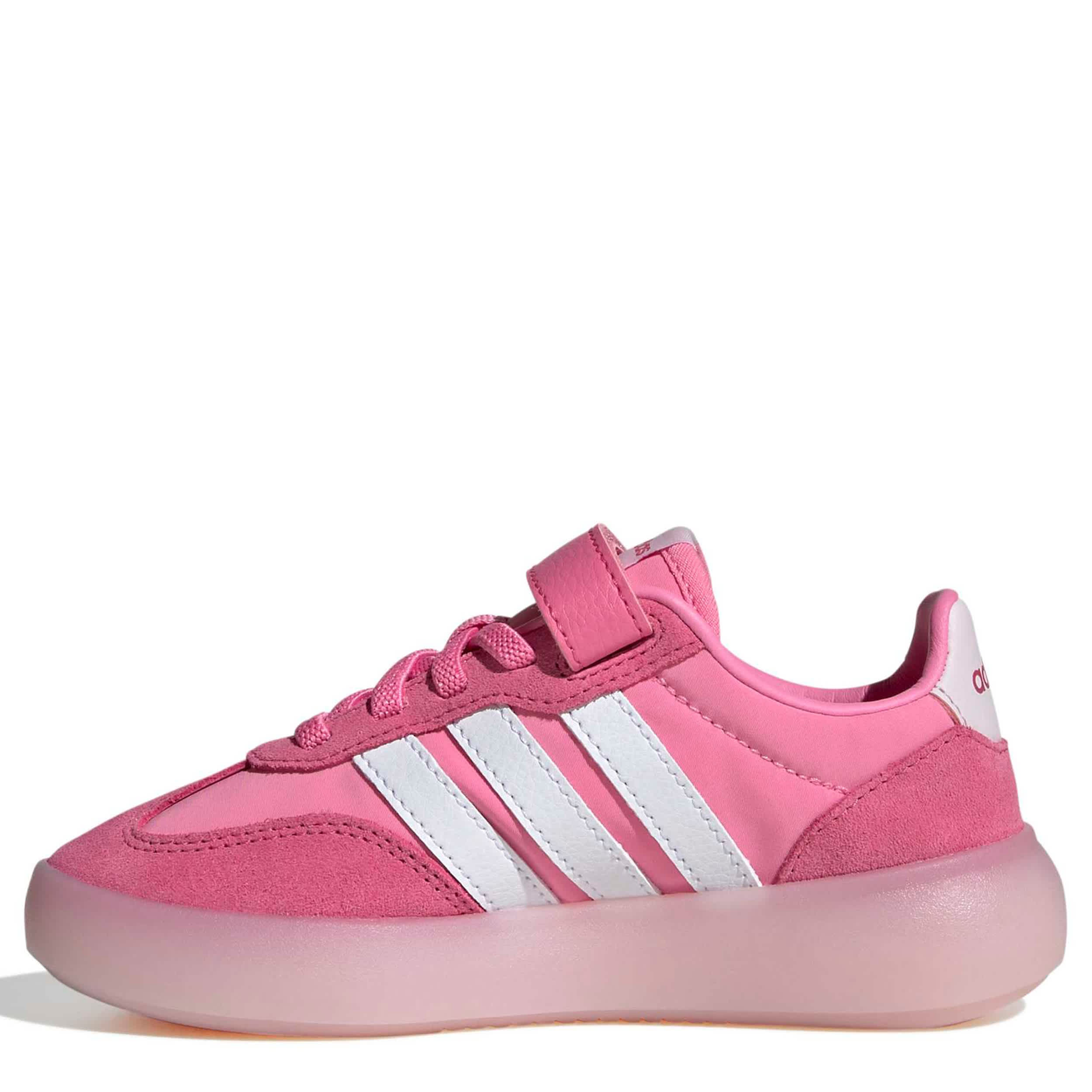 ADIDAS-GIRLS LITTLE KID BARREDA DECODE SNEAKER-PINK & WHITE