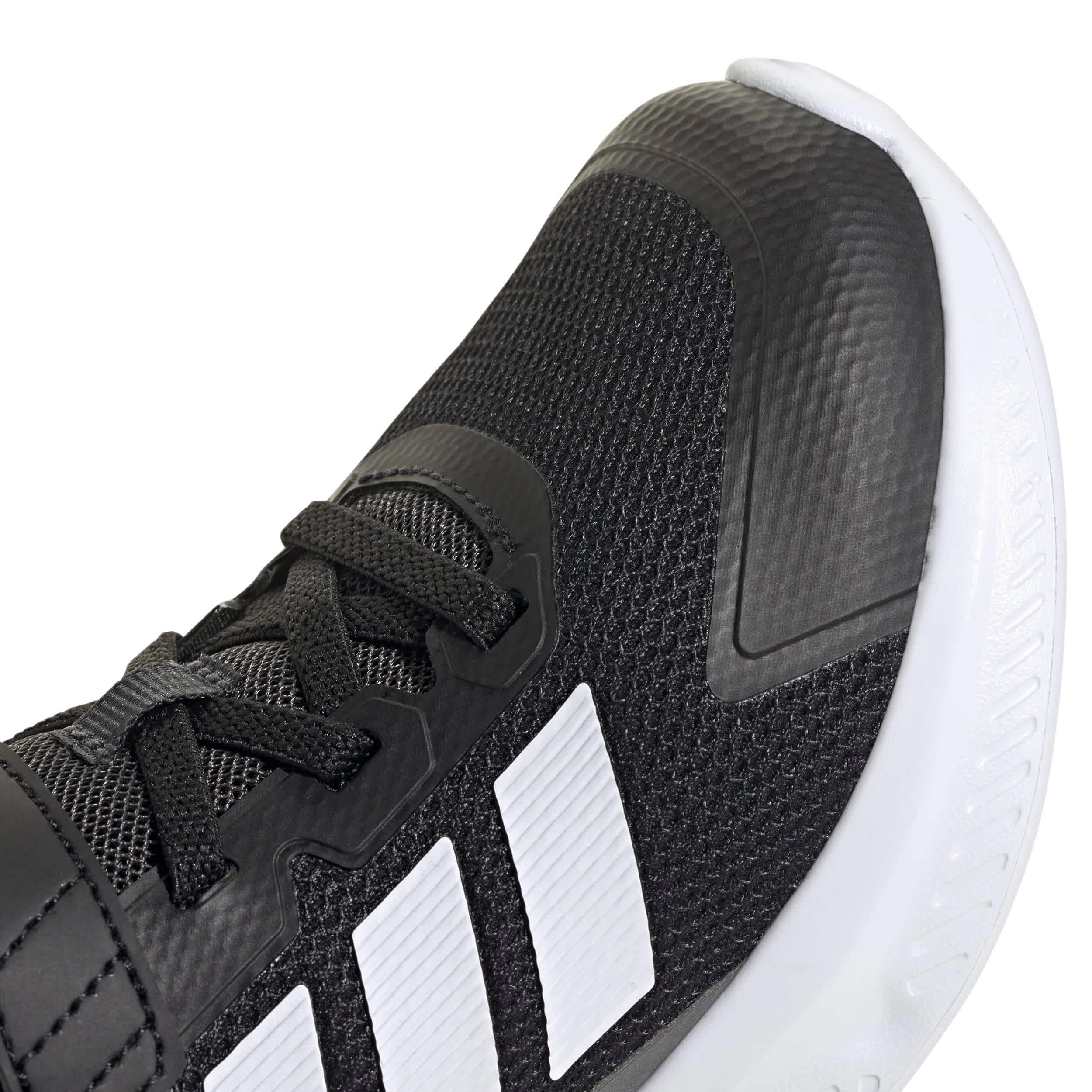 ADIDAS-BOYS LITTLE KID FORTARUN 4.0 SNEAKER-BLACK & WHITE