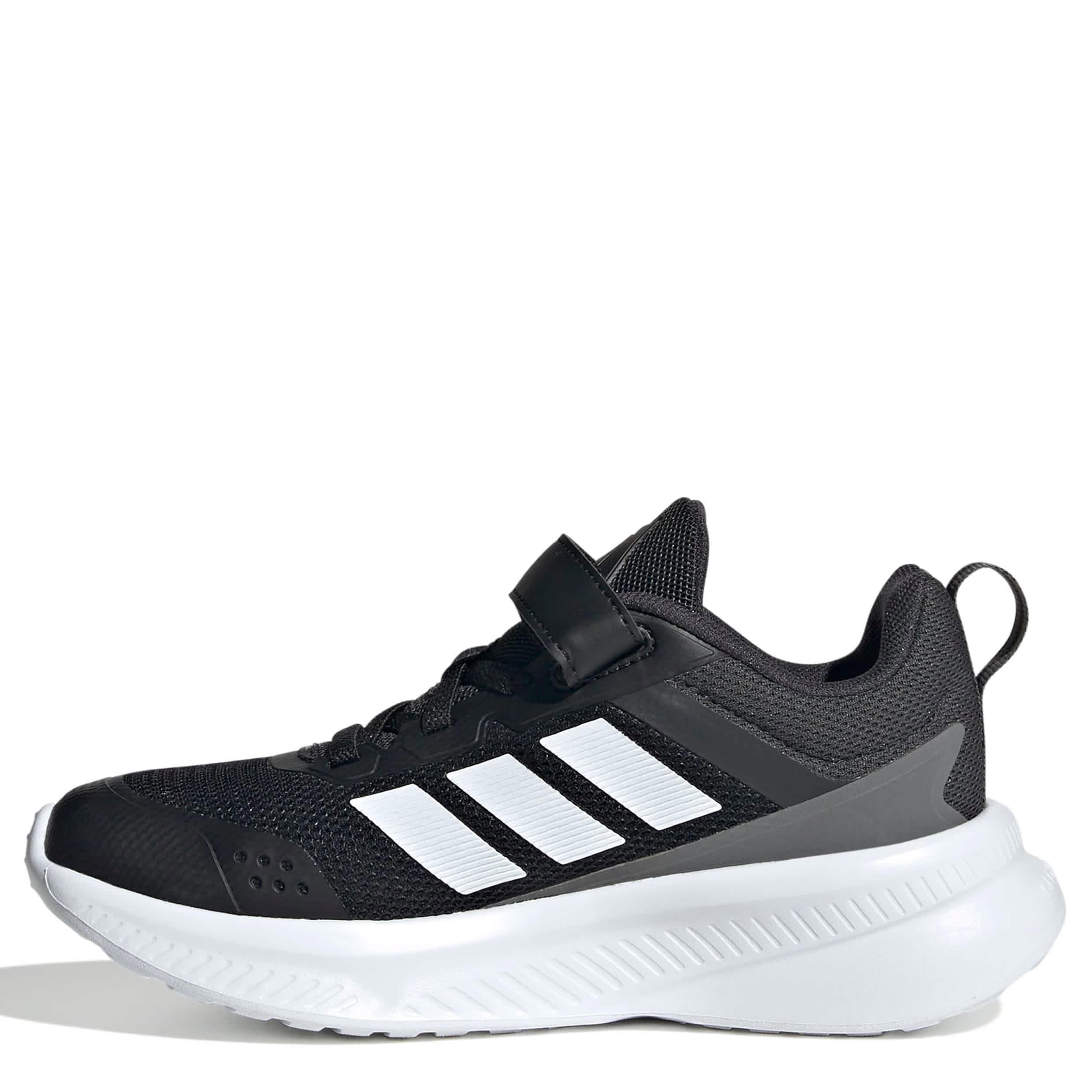 ADIDAS-BOYS LITTLE KID FORTARUN 4.0 SNEAKER-BLACK & WHITE