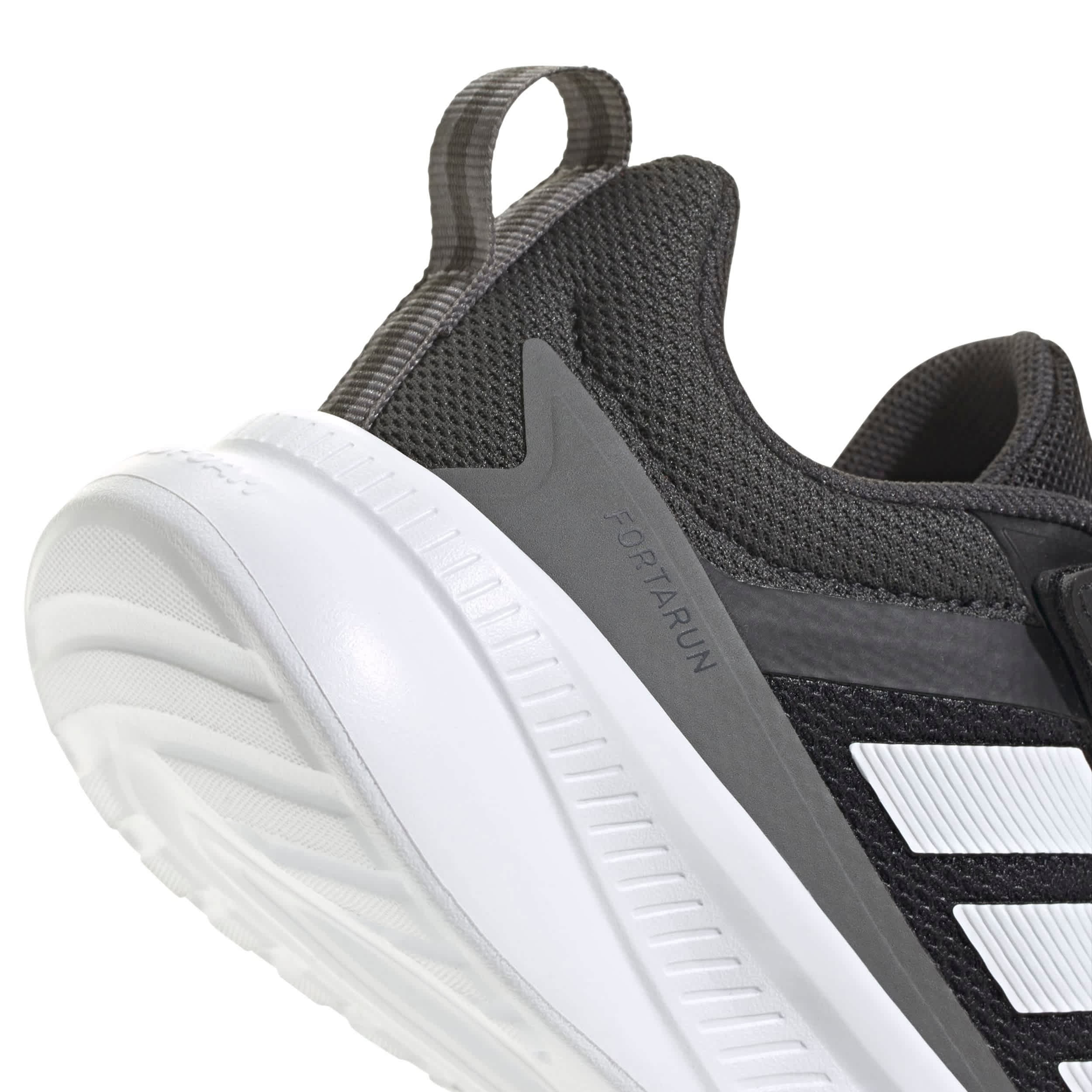 ADIDAS-BOYS LITTLE KID FORTARUN 4.0 SNEAKER-BLACK & WHITE