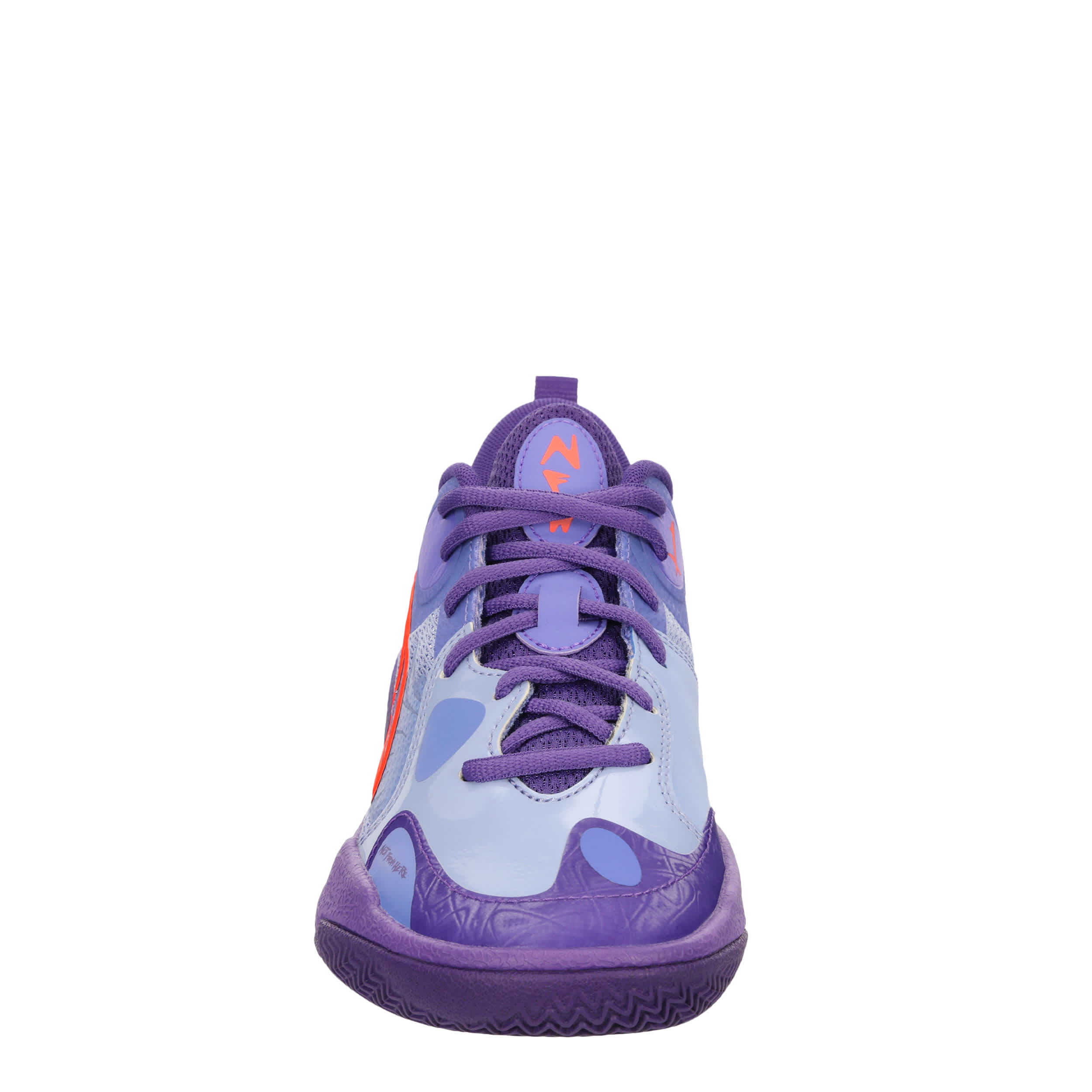 PUMA-BOYS BIG KID MB WORLD .01 BASKETBALL SHOE-PURPLE & WHITE