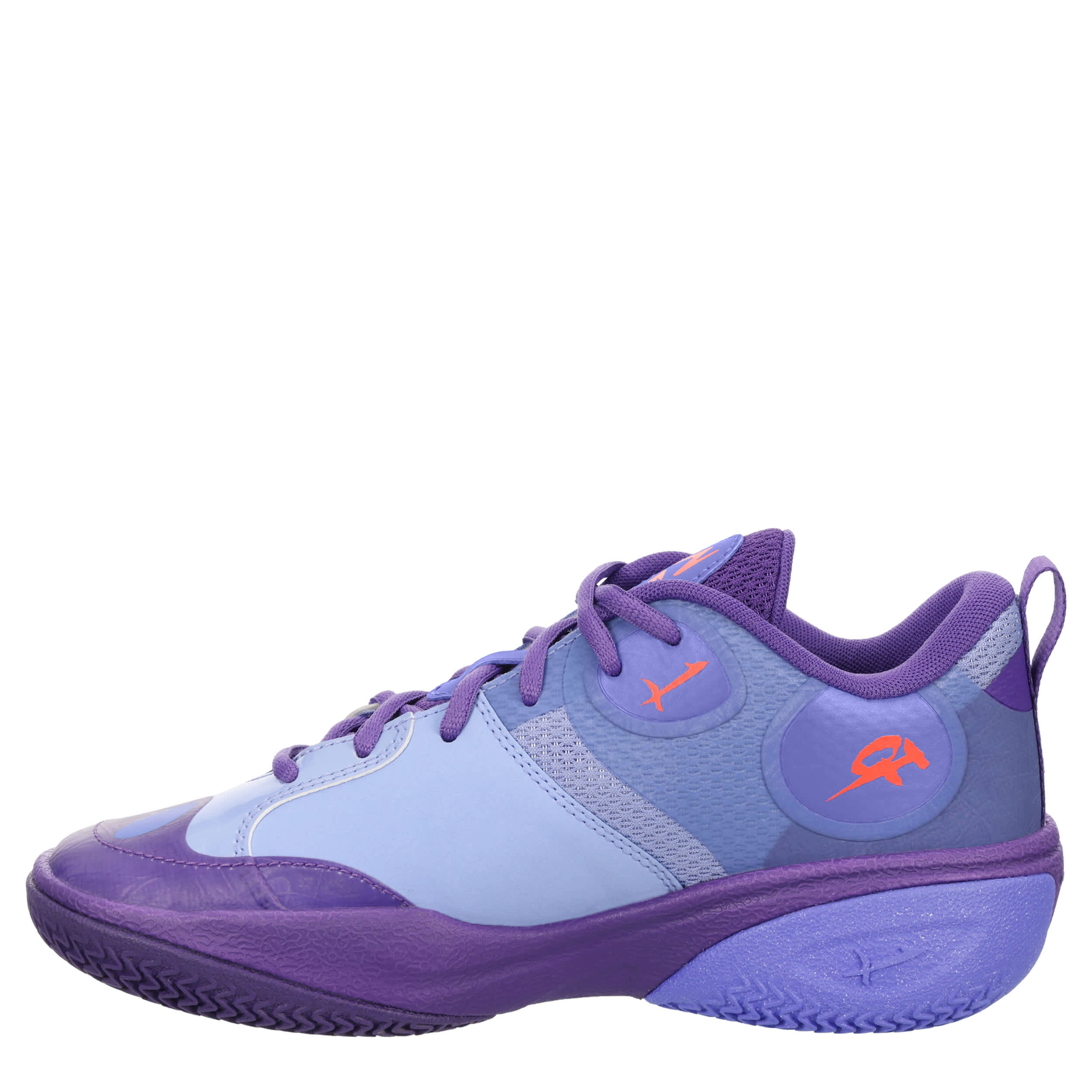 PUMA-BOYS BIG KID MB WORLD .01 BASKETBALL SHOE-PURPLE & WHITE