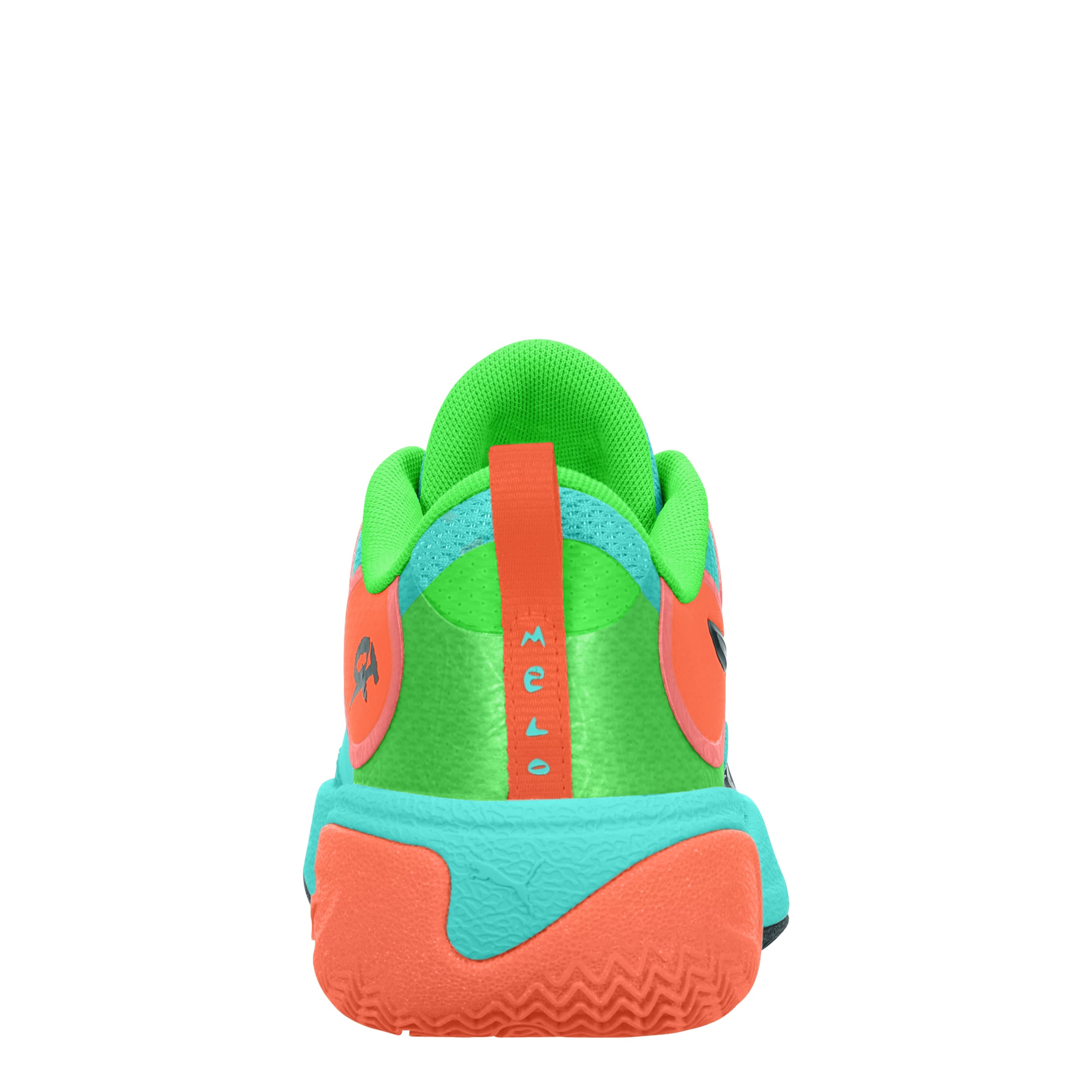 PUMA-BOYS BIG KID MB WORLD .01 BASKETBALL SHOE-MINT & ORANGE