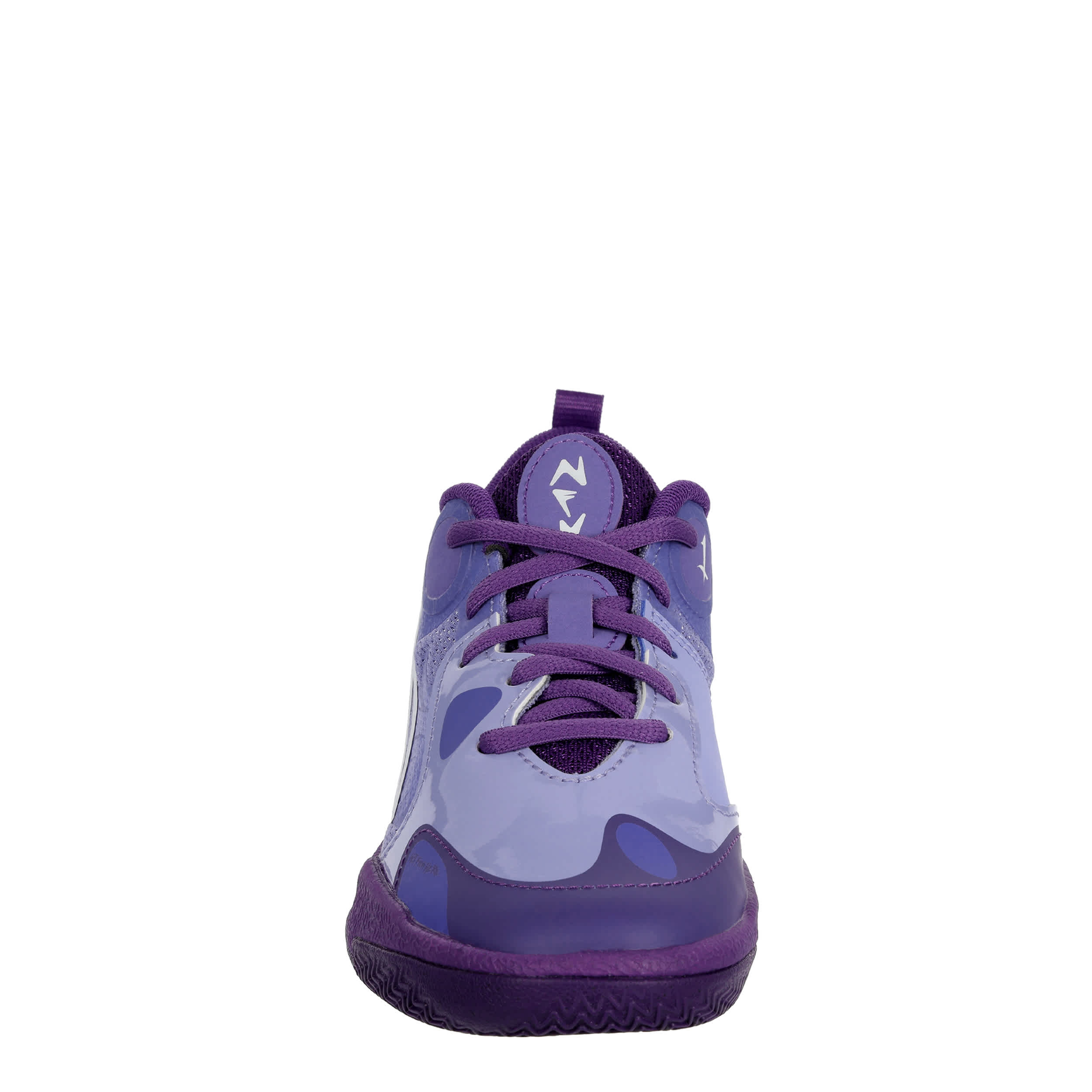 PUMA-BOYS LITTLE KID MB WORLD .01 BASKETBALL SHOE-PURPLE & WHITE