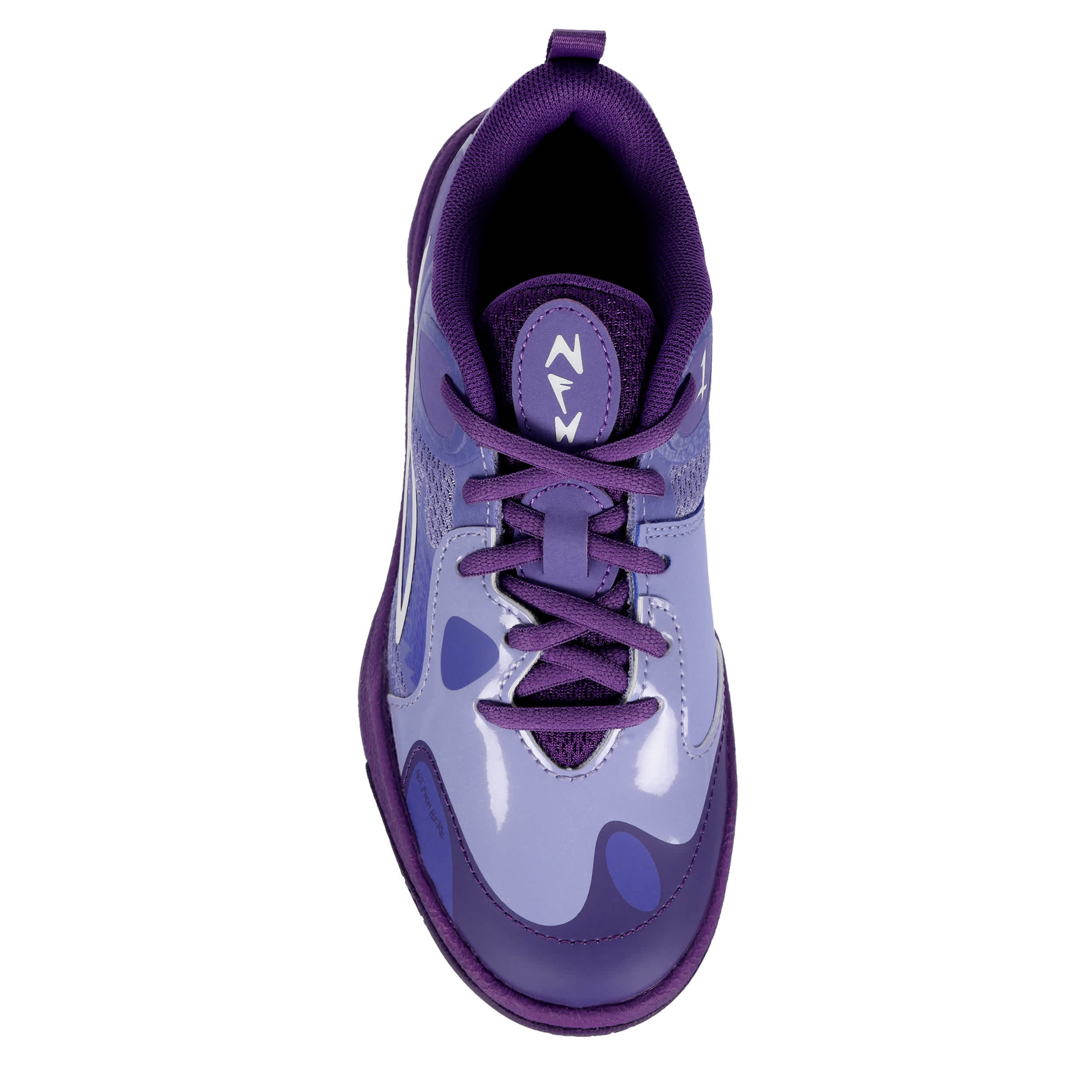 PUMA-BOYS LITTLE KID MB WORLD .01 BASKETBALL SHOE-PURPLE & WHITE