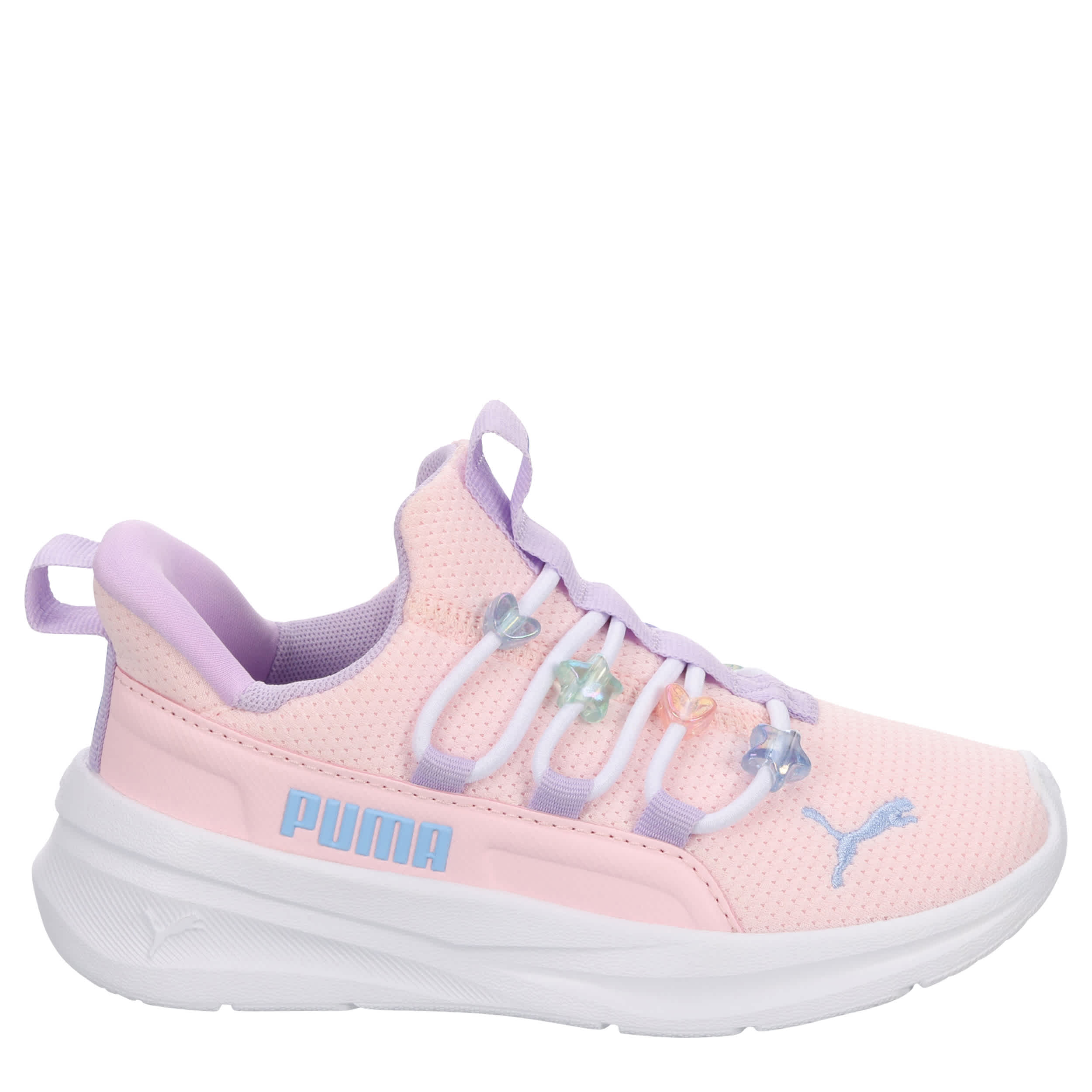 PUMA-GIRLS LITTLE KID SOFTRIDE ONE4ALL 2.0 SNEAKER-PINK & WHITE