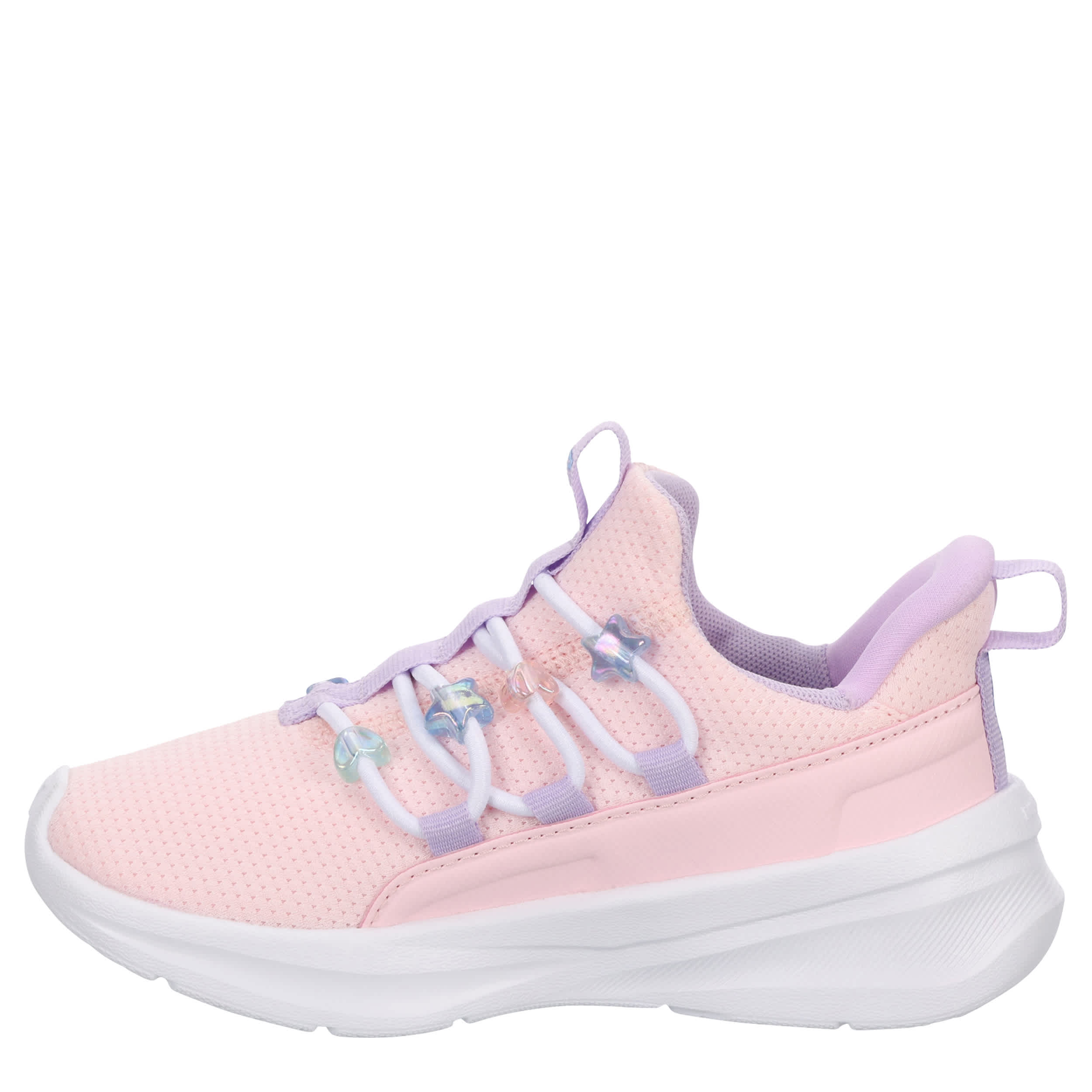PUMA-GIRLS LITTLE KID SOFTRIDE ONE4ALL 2.0 SNEAKER-PINK & WHITE