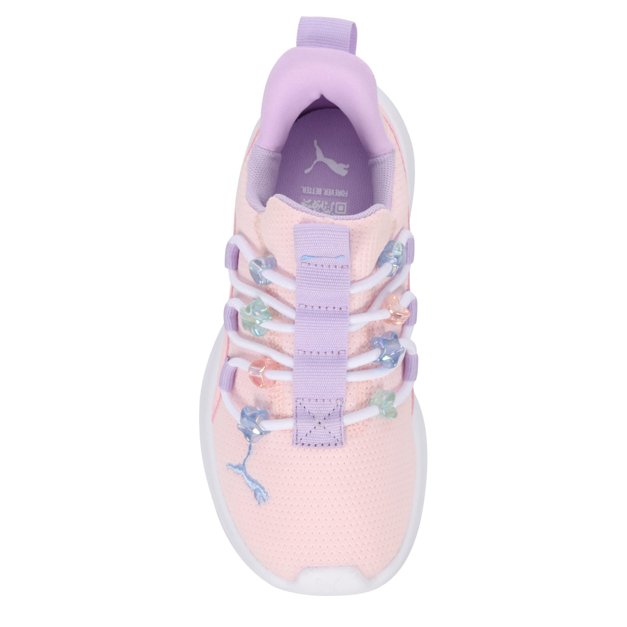PUMA-GIRLS LITTLE KID SOFTRIDE ONE4ALL 2.0 SNEAKER-PINK & WHITE