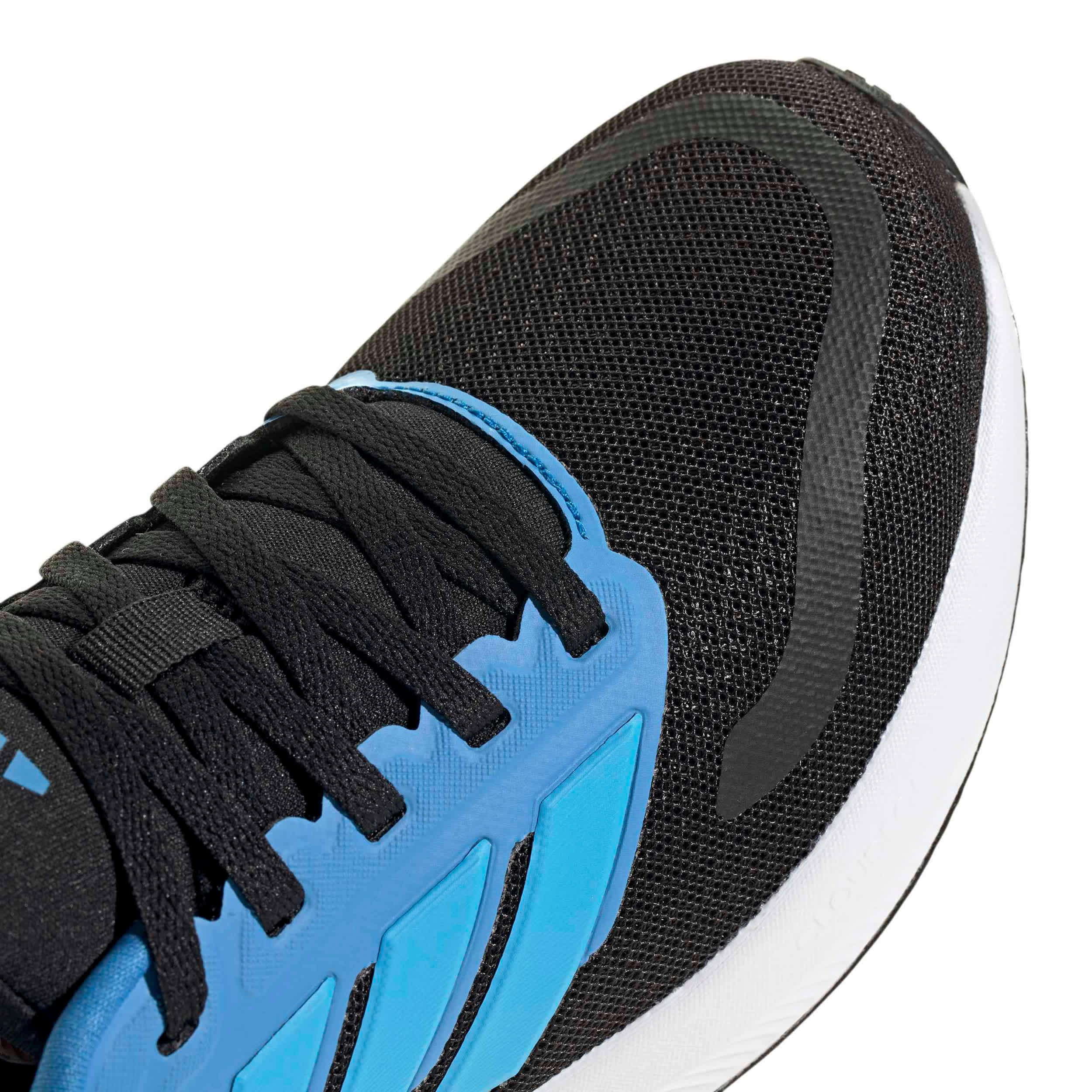 ADIDAS-BOYS BIG KID RUN FALCON 5.0 RUNNING SHOE-BLACK & TEAL