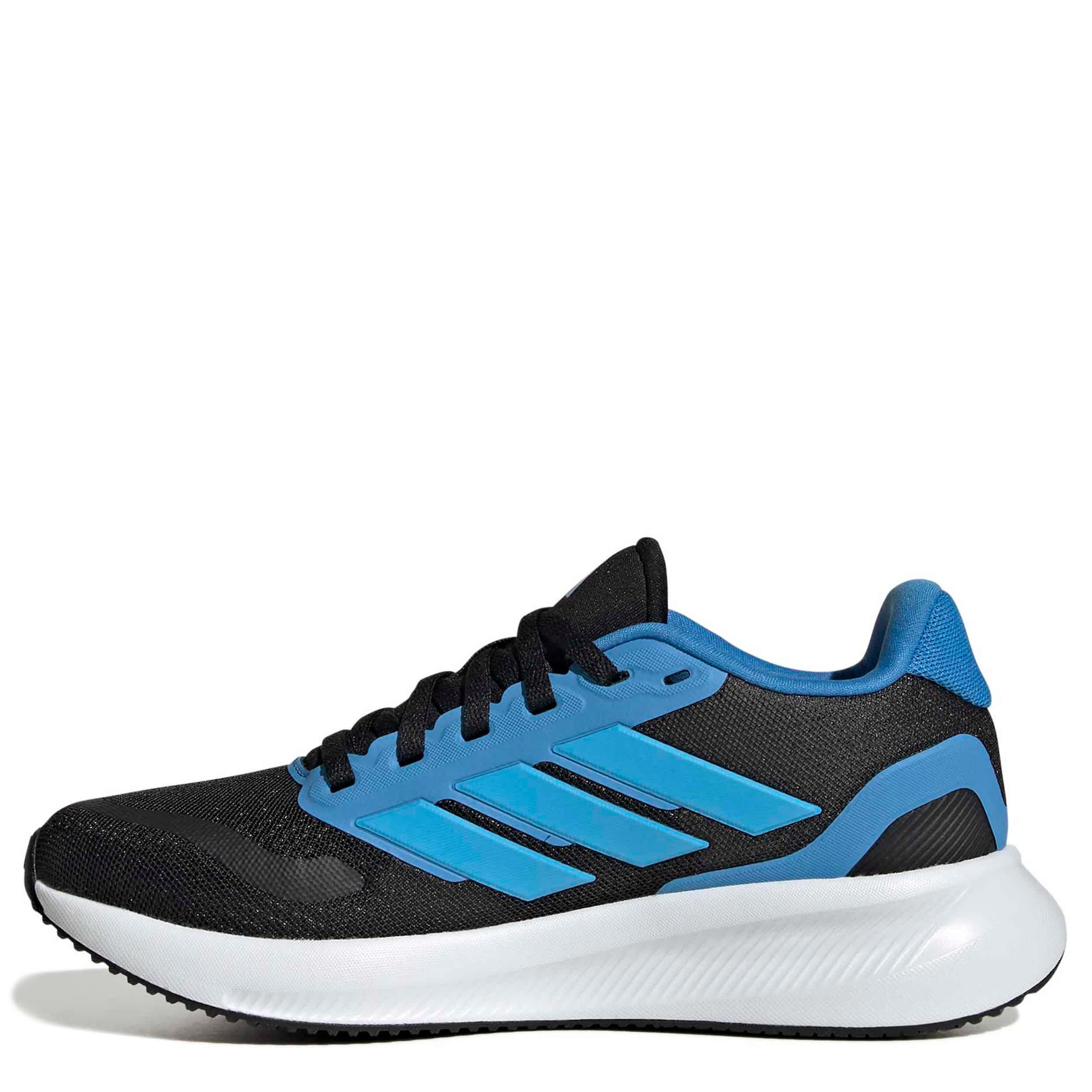 ADIDAS-BOYS BIG KID RUN FALCON 5.0 RUNNING SHOE-BLACK & TEAL