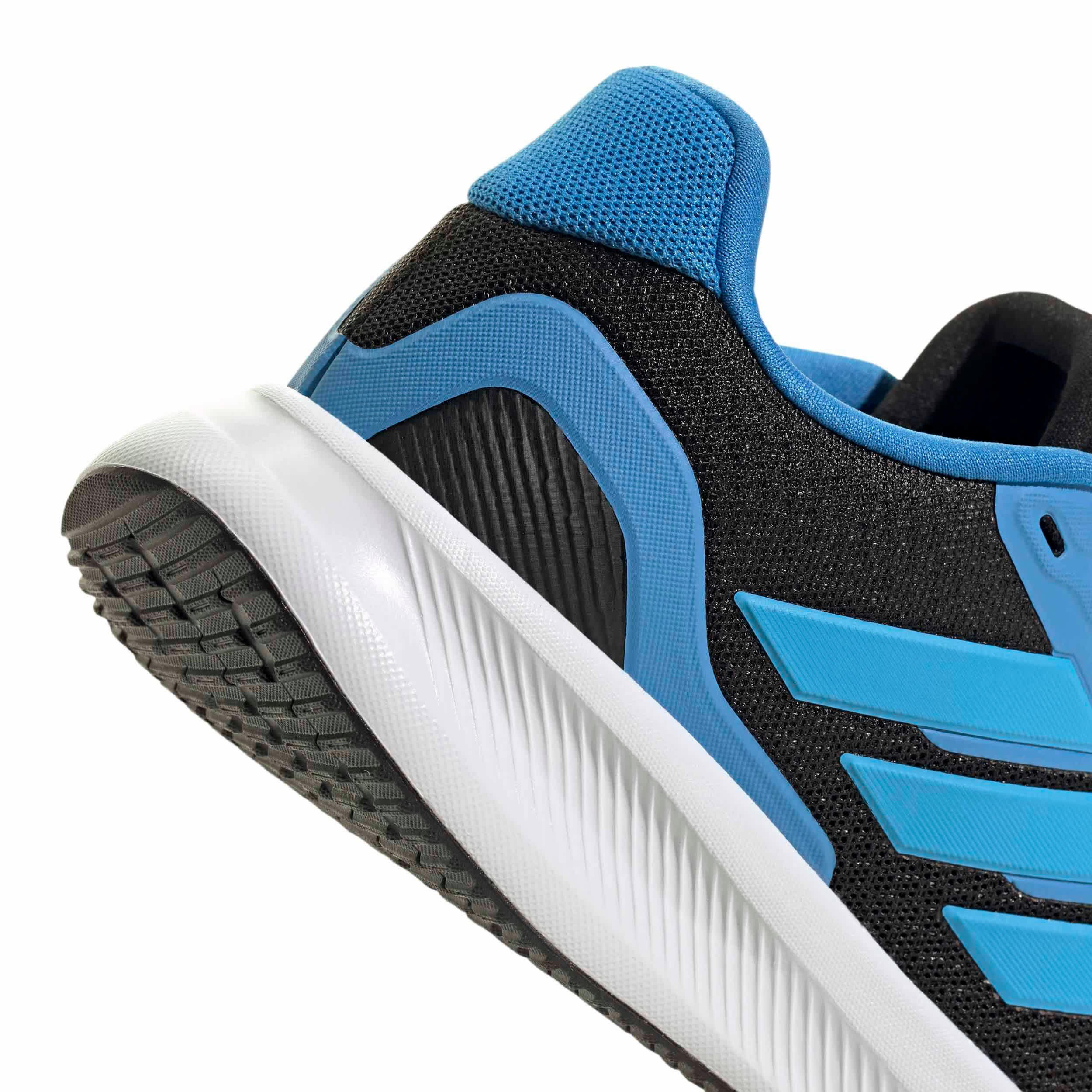 ADIDAS-BOYS BIG KID RUN FALCON 5.0 RUNNING SHOE-BLACK & TEAL