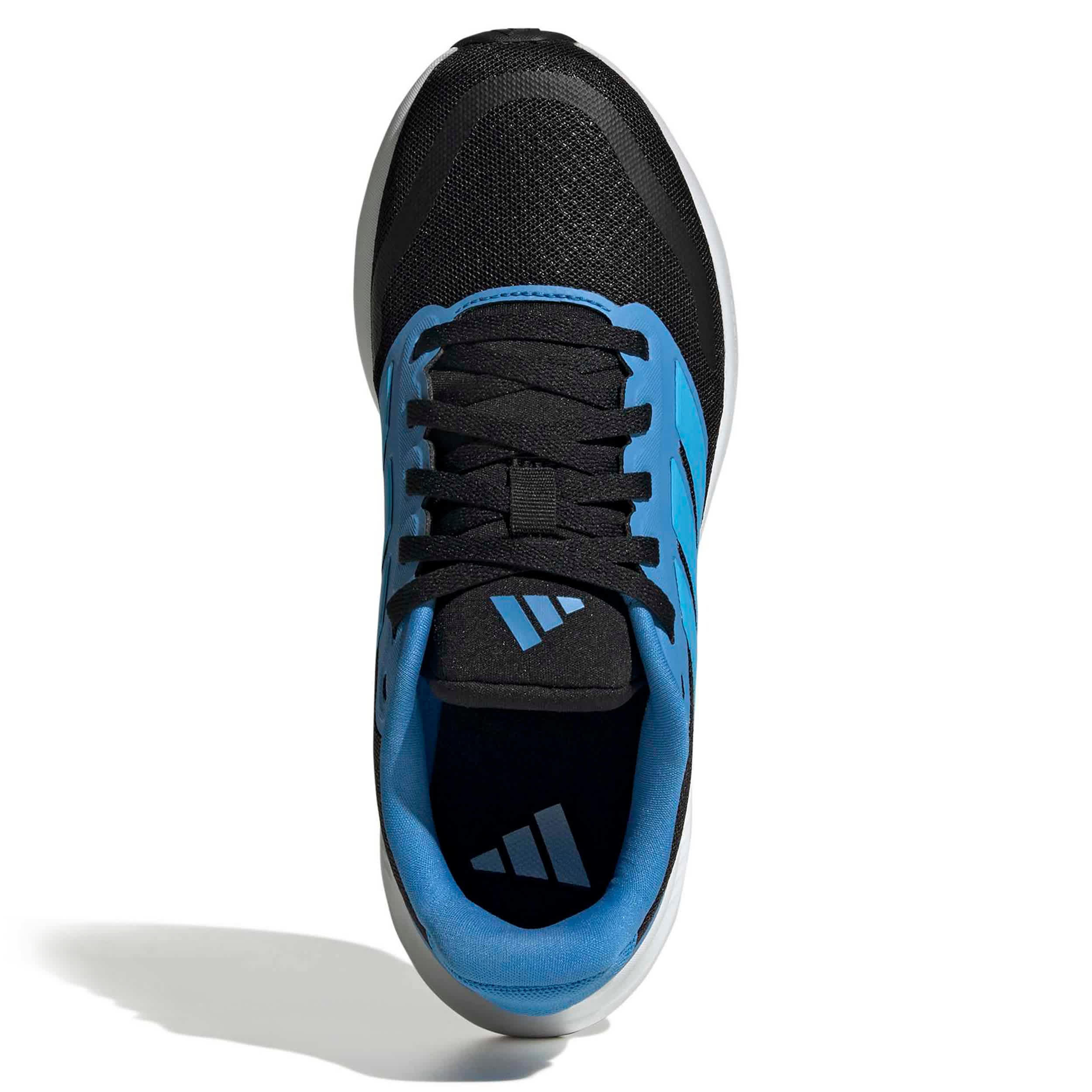 ADIDAS-BOYS BIG KID RUN FALCON 5.0 RUNNING SHOE-BLACK & TEAL