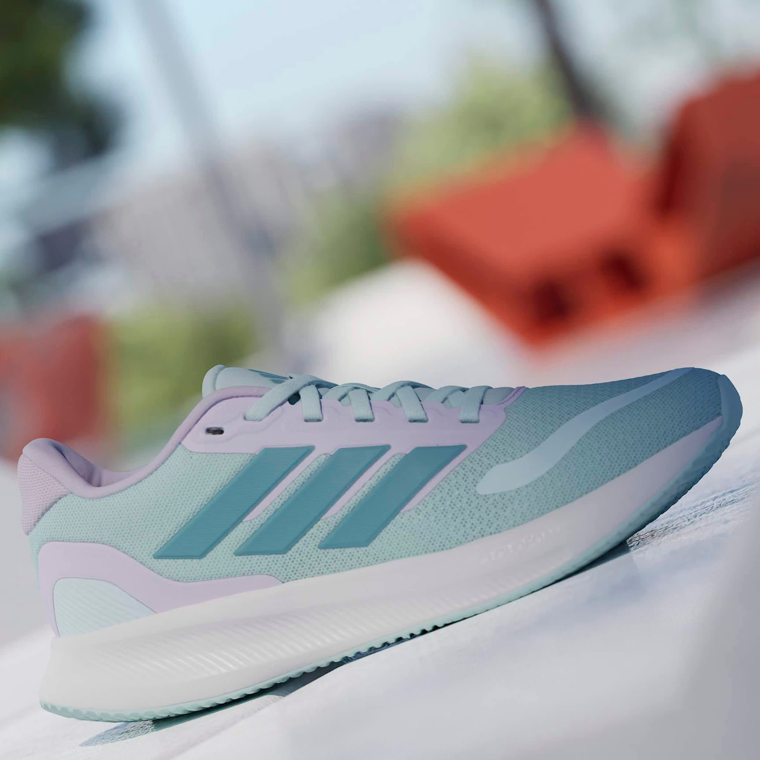 ADIDAS-GIRLS BIG KID RUN FALCON 5.0 RUNNING SHOE-MINT & MINT