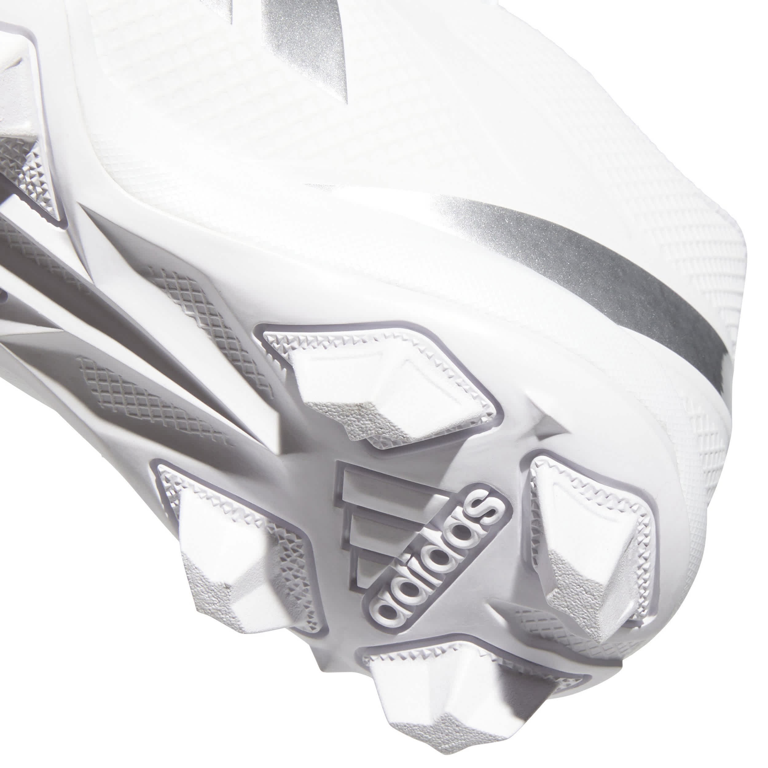 ADIDAS-BOYS ADIZERO IMPACT.2  FOOTBALL CLEATS-WHITE & SILVER
