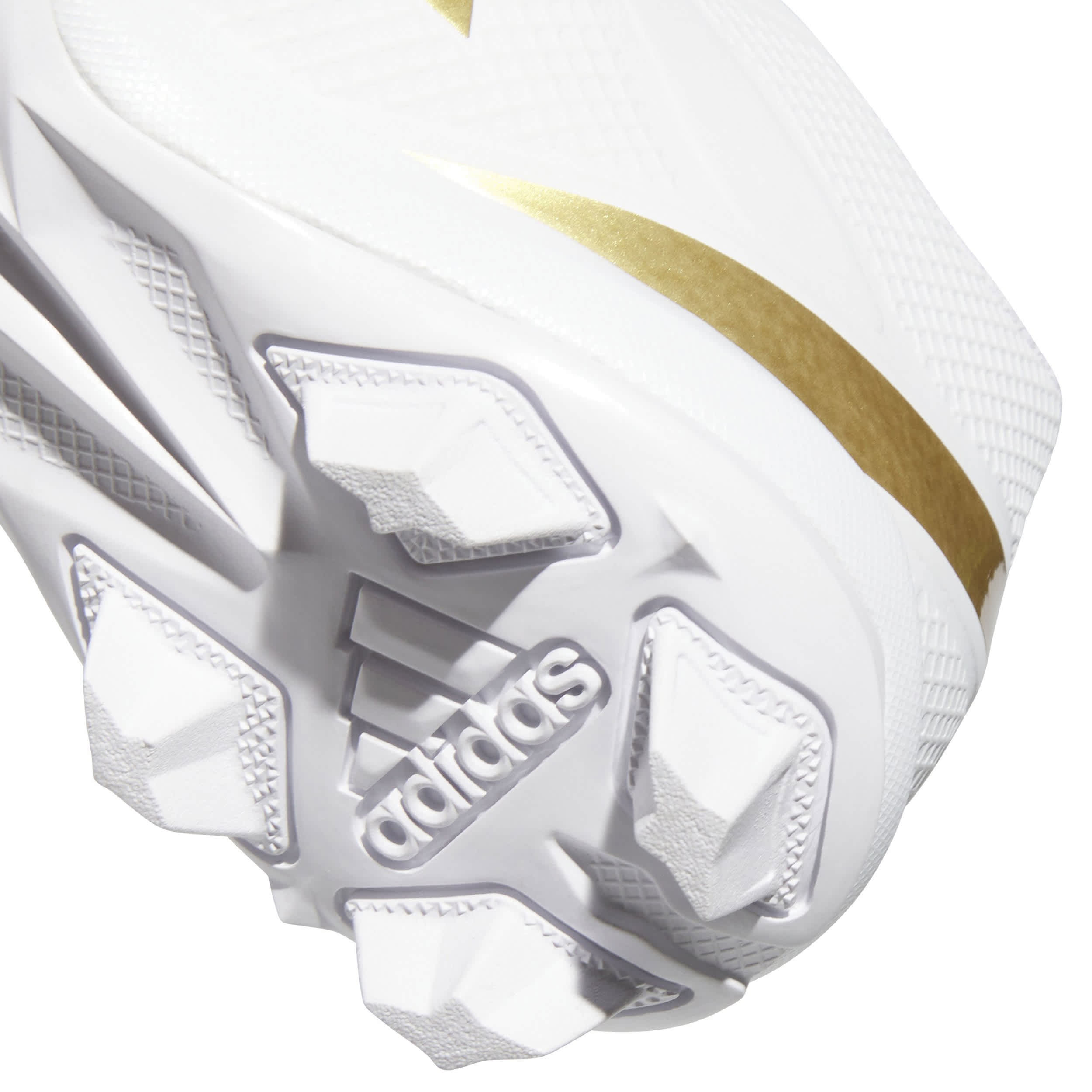 ADIDAS-BOYS ADIZERO IMPACT.2  FOOTBALL CLEATS-WHITE & GOLD