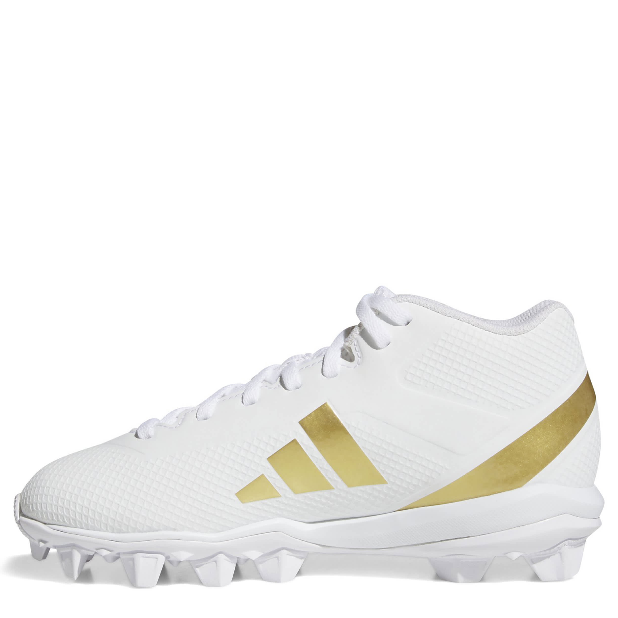 ADIDAS-BOYS ADIZERO IMPACT.2  FOOTBALL CLEATS-WHITE & GOLD