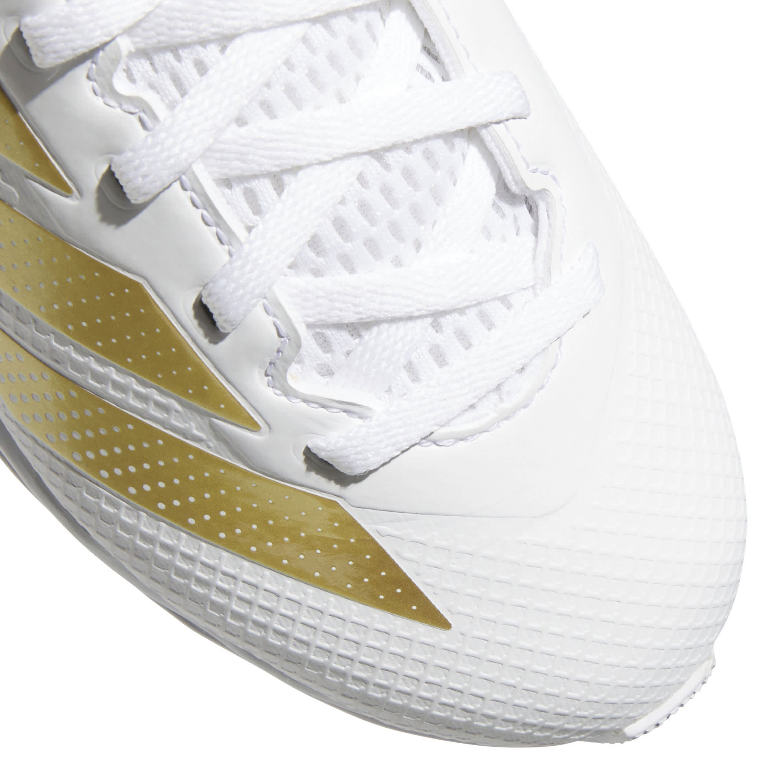 ADIDAS-BOYS ADIZERO IMPACT.2  FOOTBALL CLEATS-WHITE & GOLD