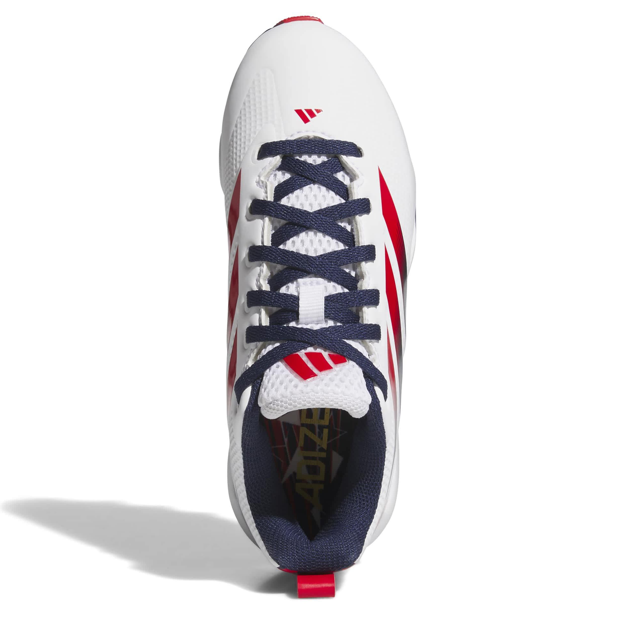 ADIDAS-BOYS BIG-LITTLE KID ADIZERO IMPACT BASEBALL CLEAT-WHITE & NAVY