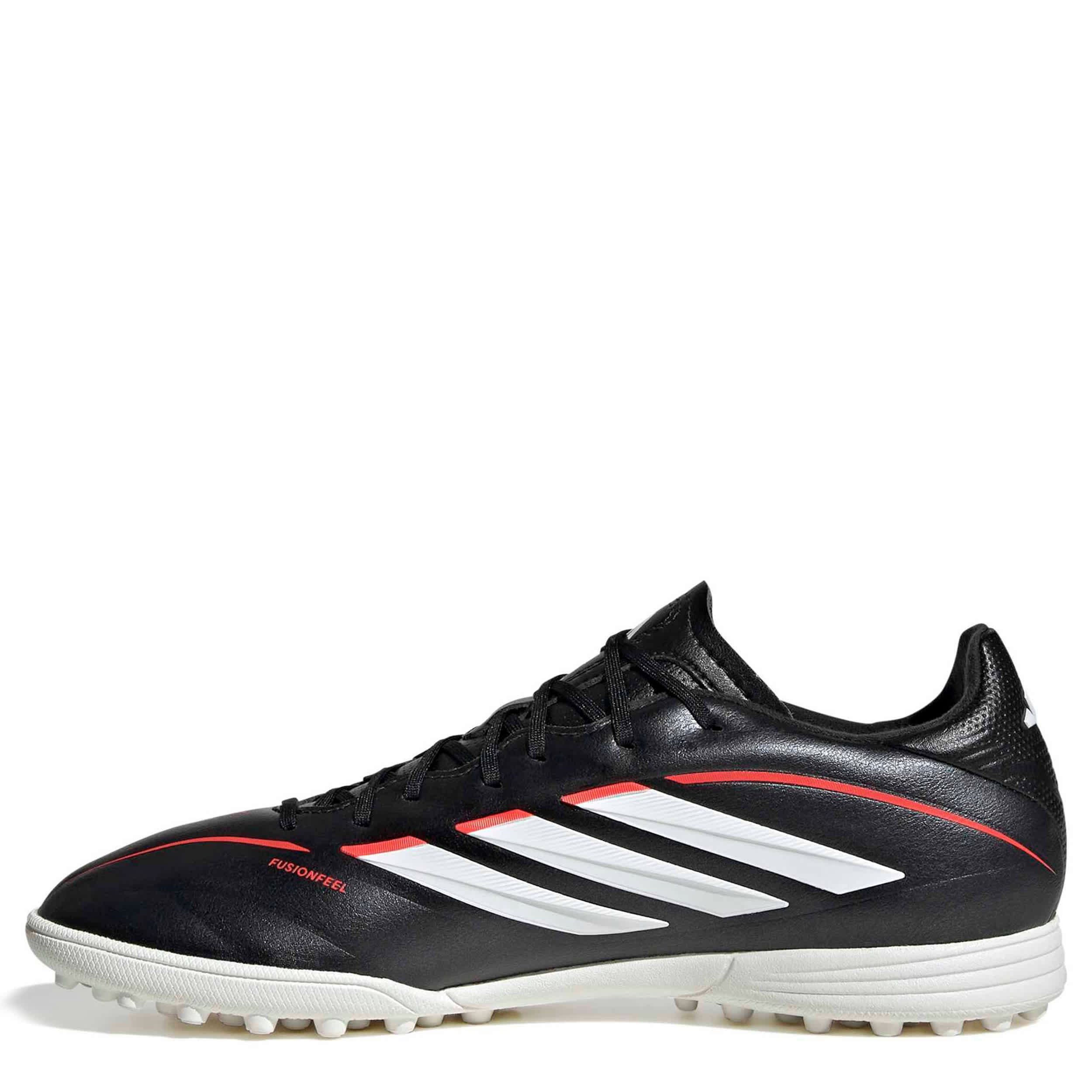 ADIDAS-BOYS BIG-LITTLE COPA PURE IV LEAGUE SOCCER TURF CLEATS-BLACK & WHITE