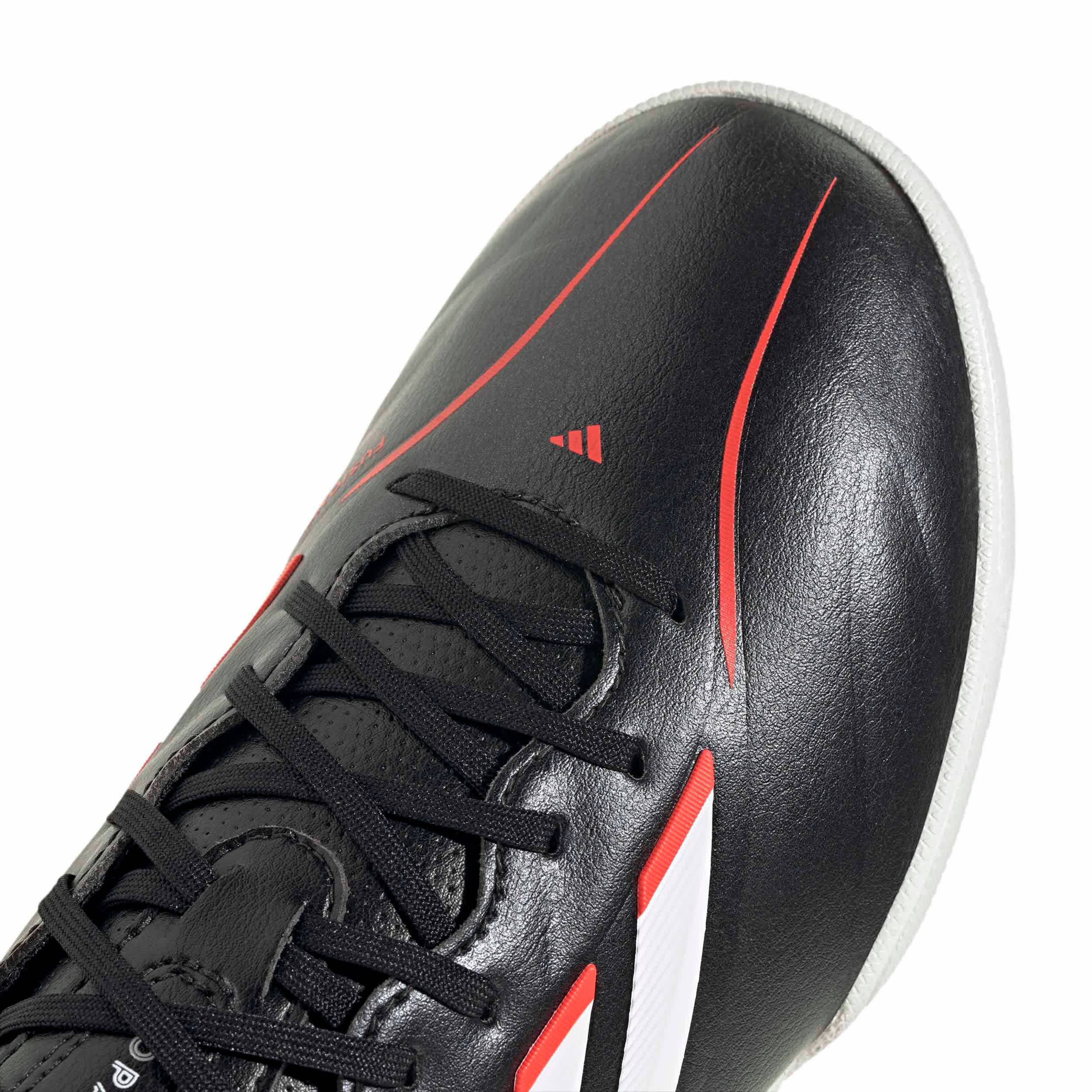 ADIDAS-BOYS BIG-LITTLE COPA PURE IV LEAGUE SOCCER TURF CLEATS-BLACK & WHITE