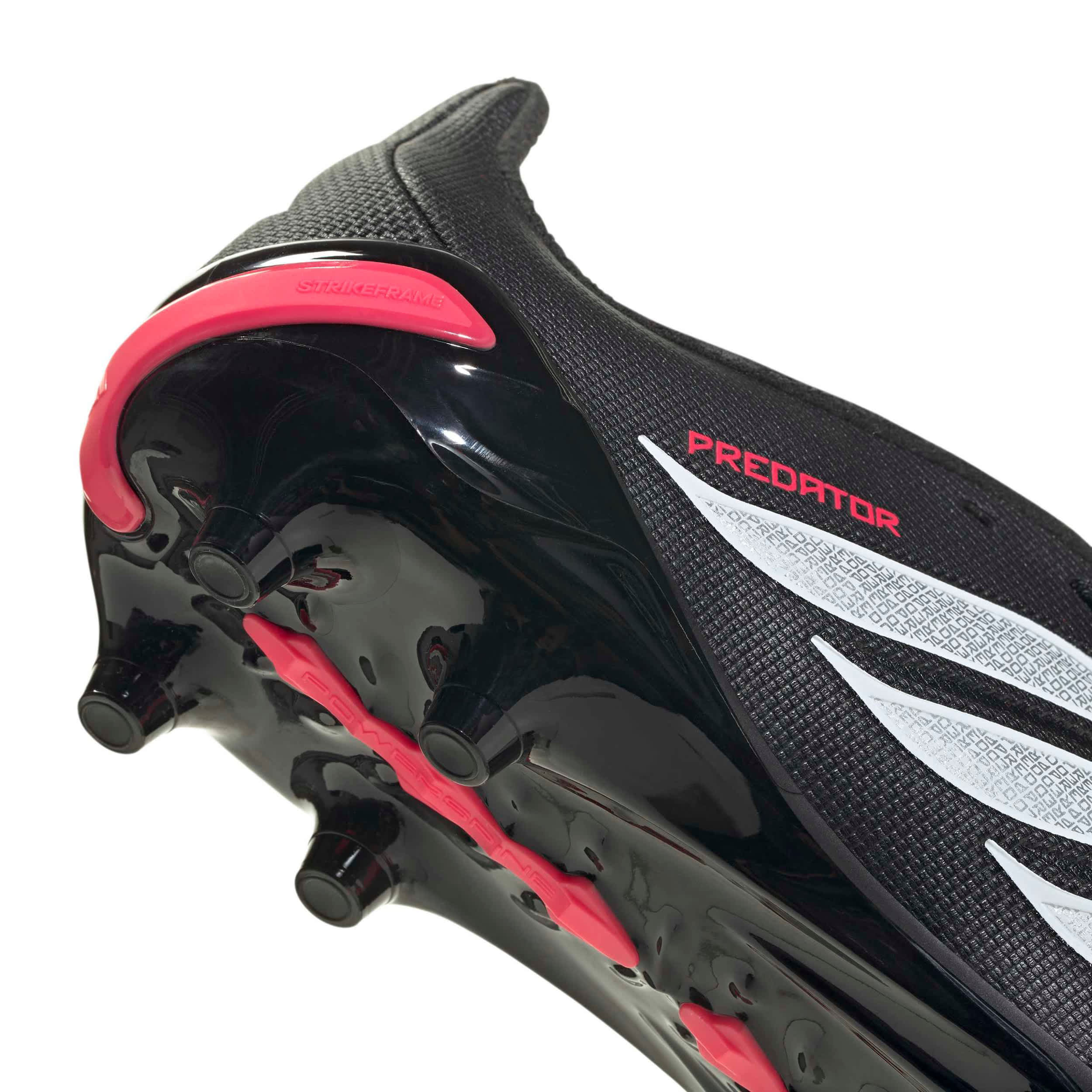 ADIDAS-BOYS BIG-LITTLE KID PREDATOR LEAGUE SOCCER CLEATS-BLACK & WHITE