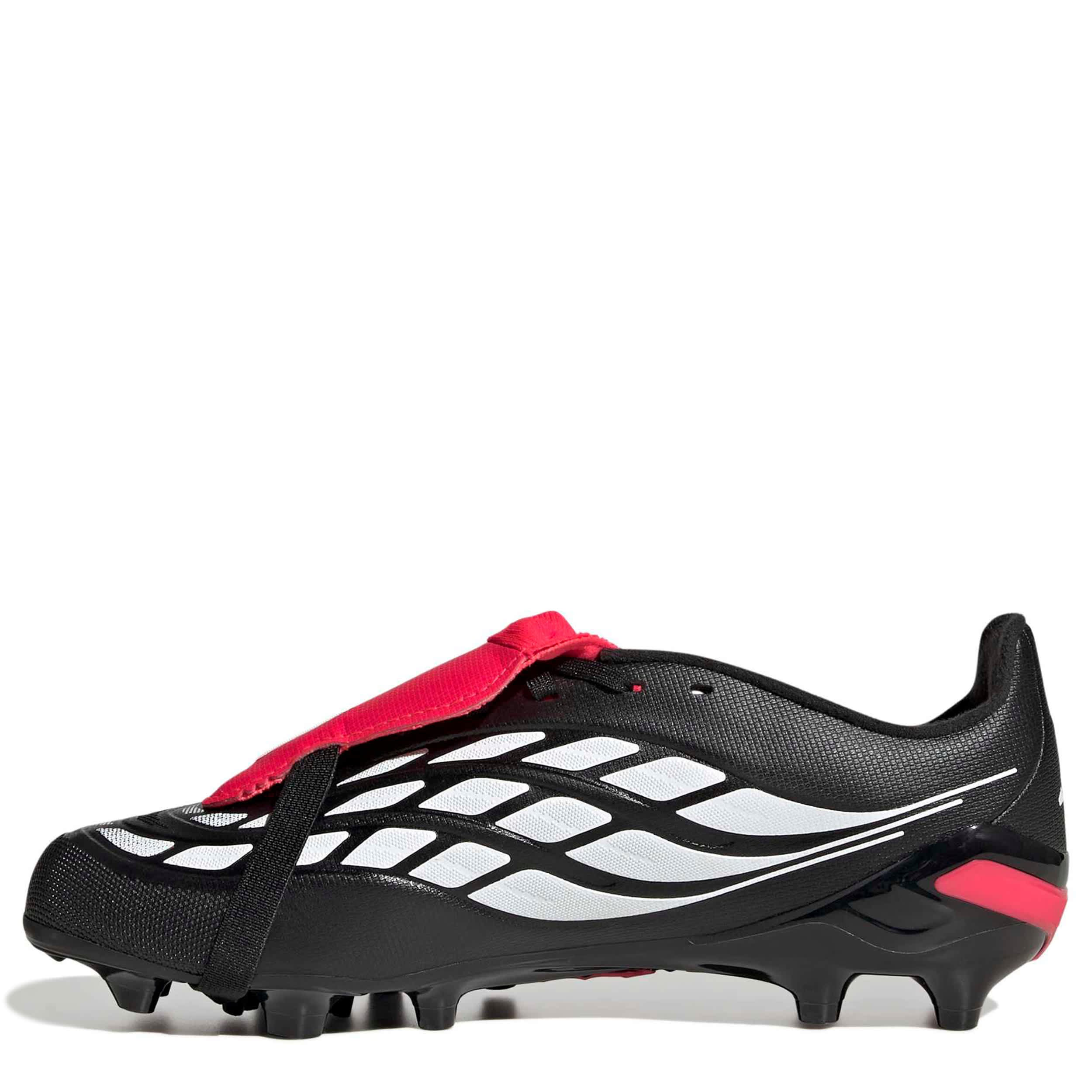 ADIDAS-BOYS BIG-LITTLE KID PREDATOR LEAGUE SOCCER CLEATS-BLACK & WHITE