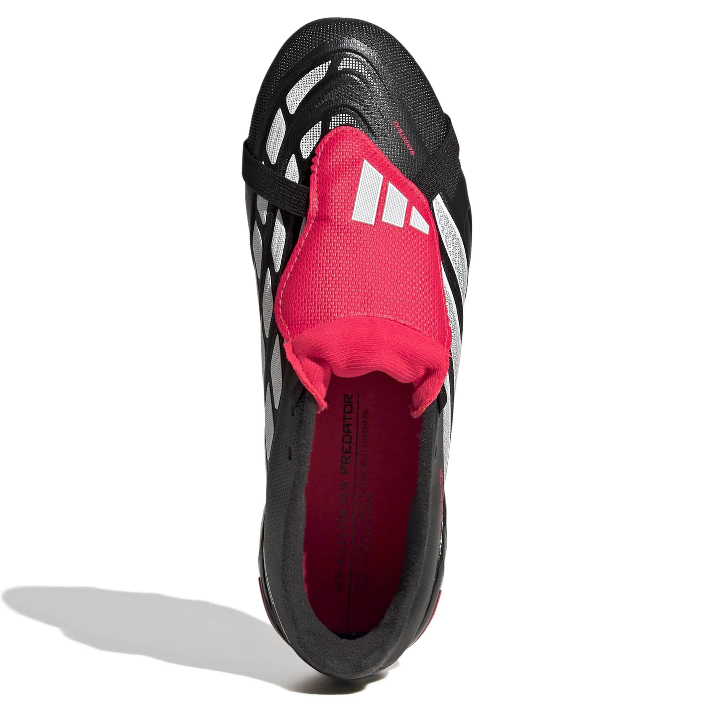 ADIDAS-BOYS BIG-LITTLE KID PREDATOR LEAGUE SOCCER CLEATS-BLACK & WHITE