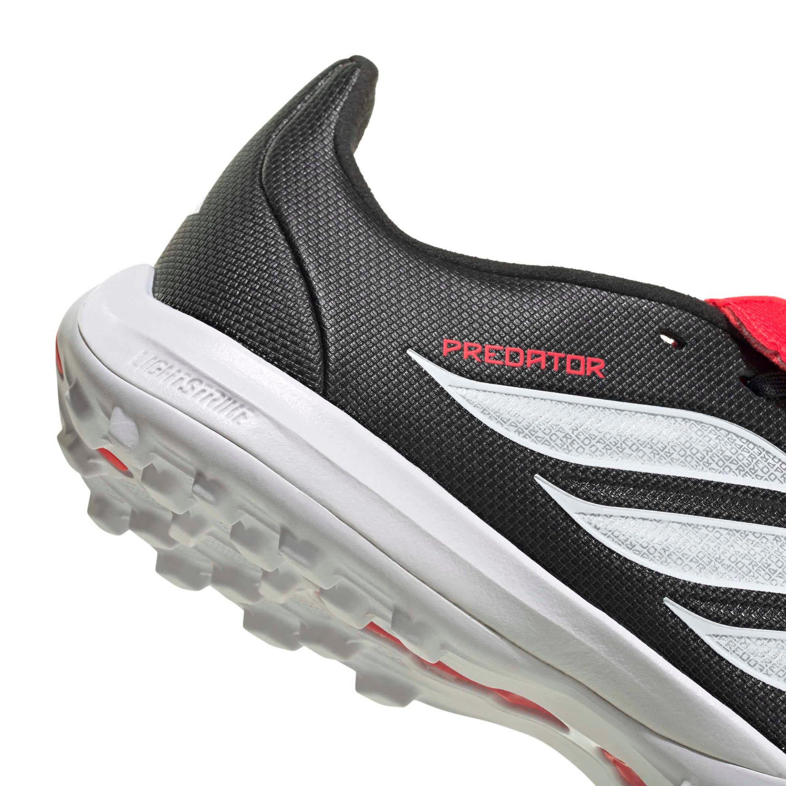 ADIDAS-BOYS BIG-LITTLE KID PREDATOR LEAGUE SOCCER CLEATS-BLACK & WHITE