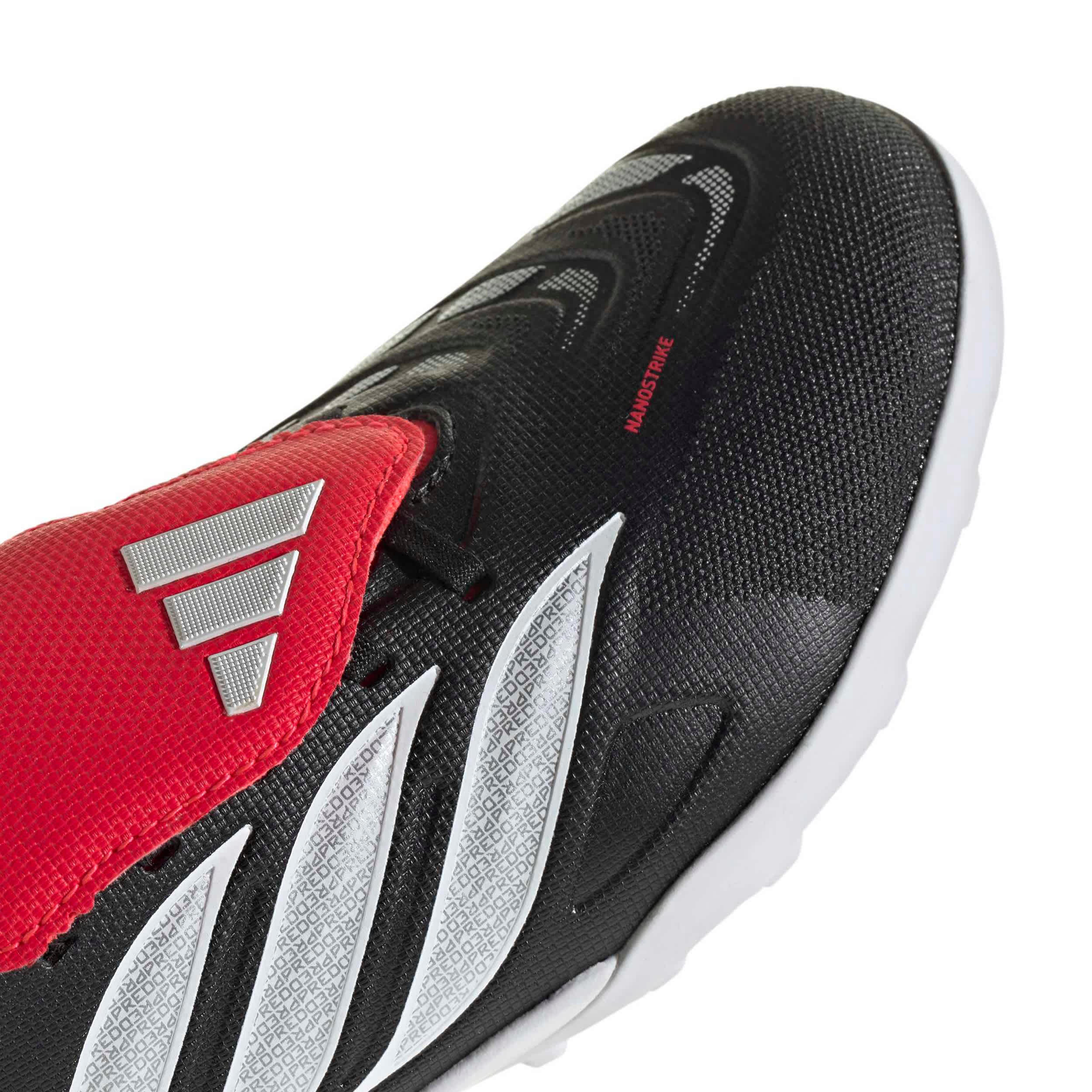 ADIDAS-BOYS BIG-LITTLE KID PREDATOR LEAGUE SOCCER CLEATS-BLACK & WHITE