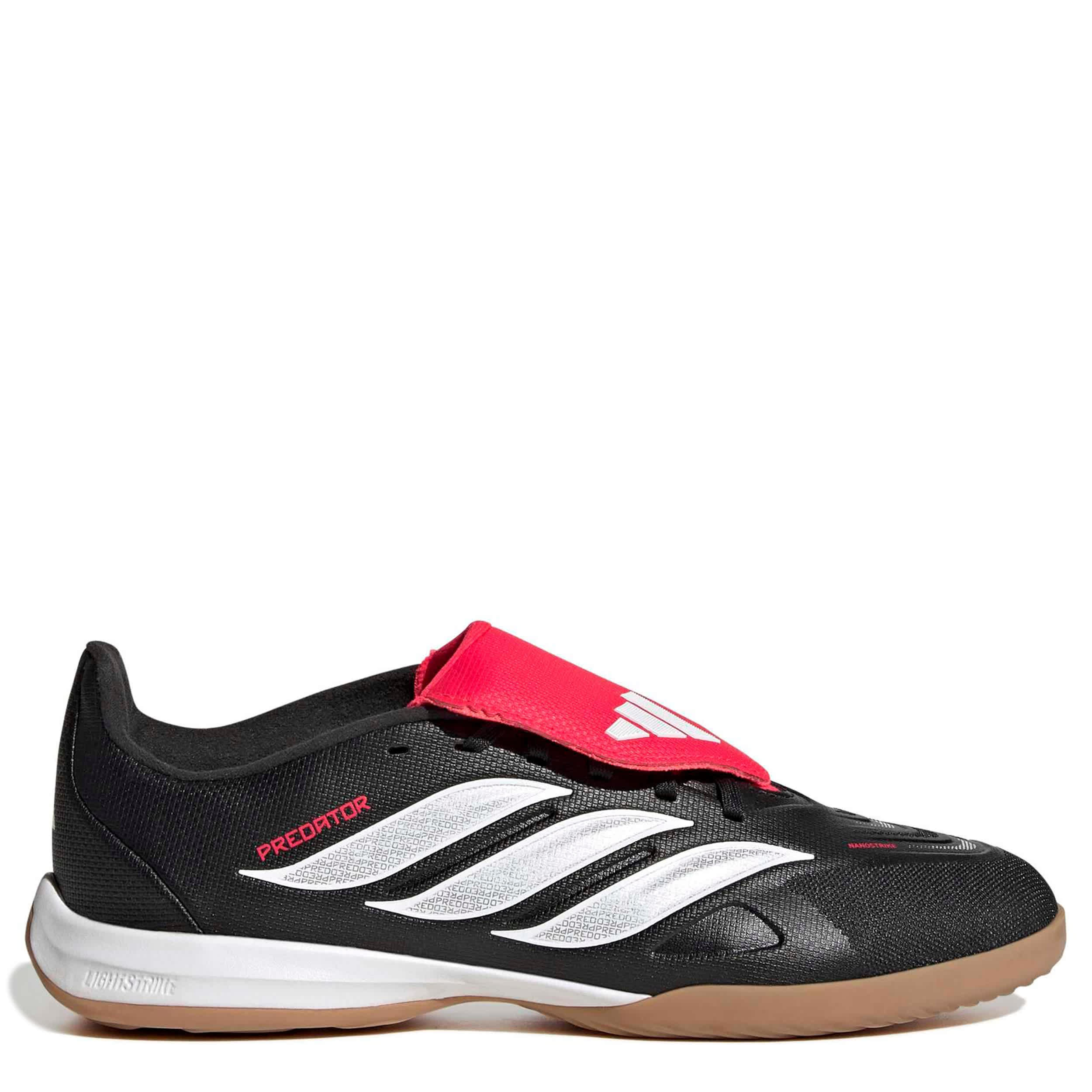 ADIDAS-BOYS BIG-LITTLE KID PREDATOR LEAGUE SOCCER CLEATS-BLACK & WHITE