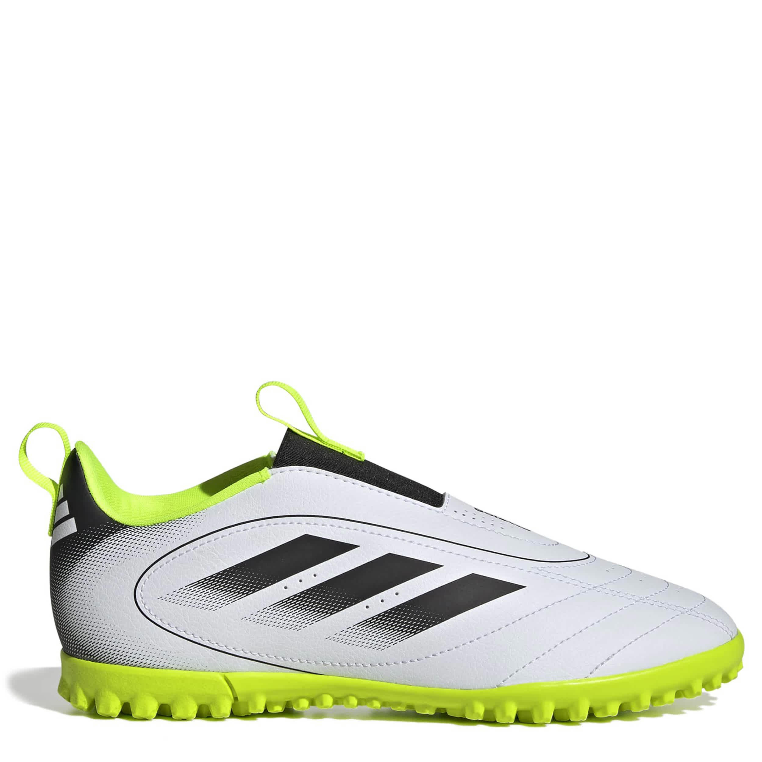 ADIDAS-BOYS BIG-LITTLE KID GOLETTO IX TURF SOCCER CLEATS-WHITE & BLACK