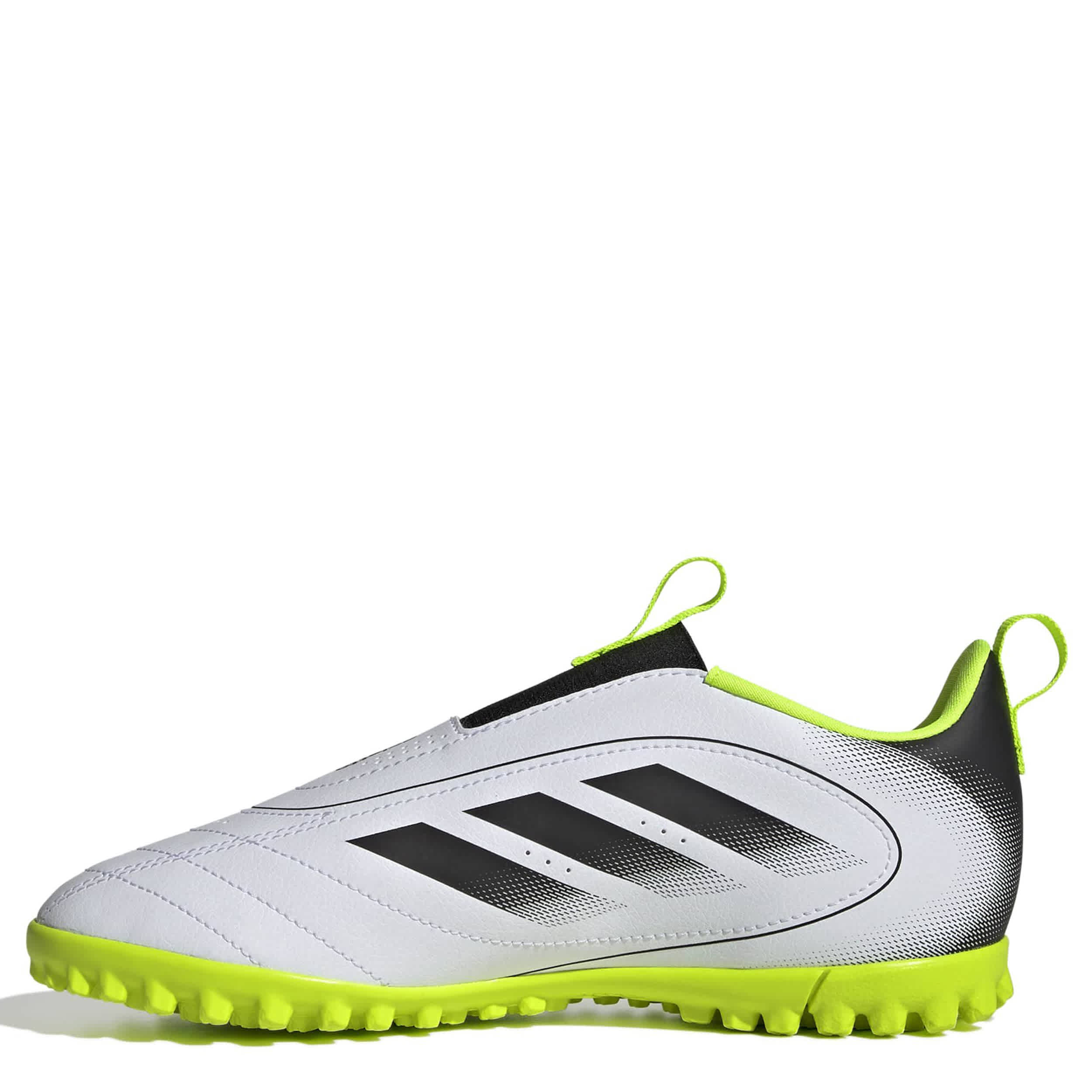 ADIDAS-BOYS BIG-LITTLE KID GOLETTO IX TURF SOCCER CLEATS-WHITE & BLACK