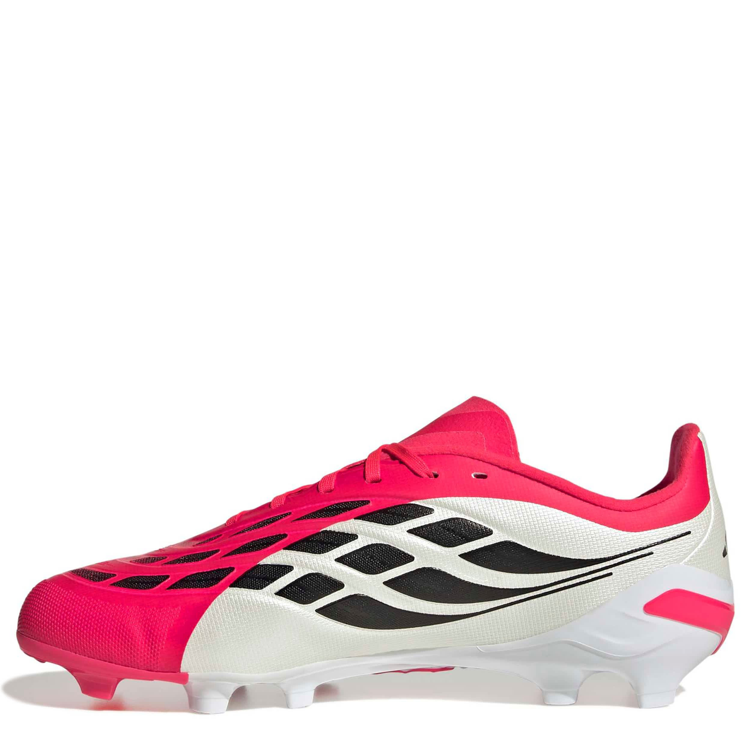 ADIDAS-BOYS BIG-LITTLE KID PREDATOR LEAGUE SOCCER CLEATS-RED & BLACK