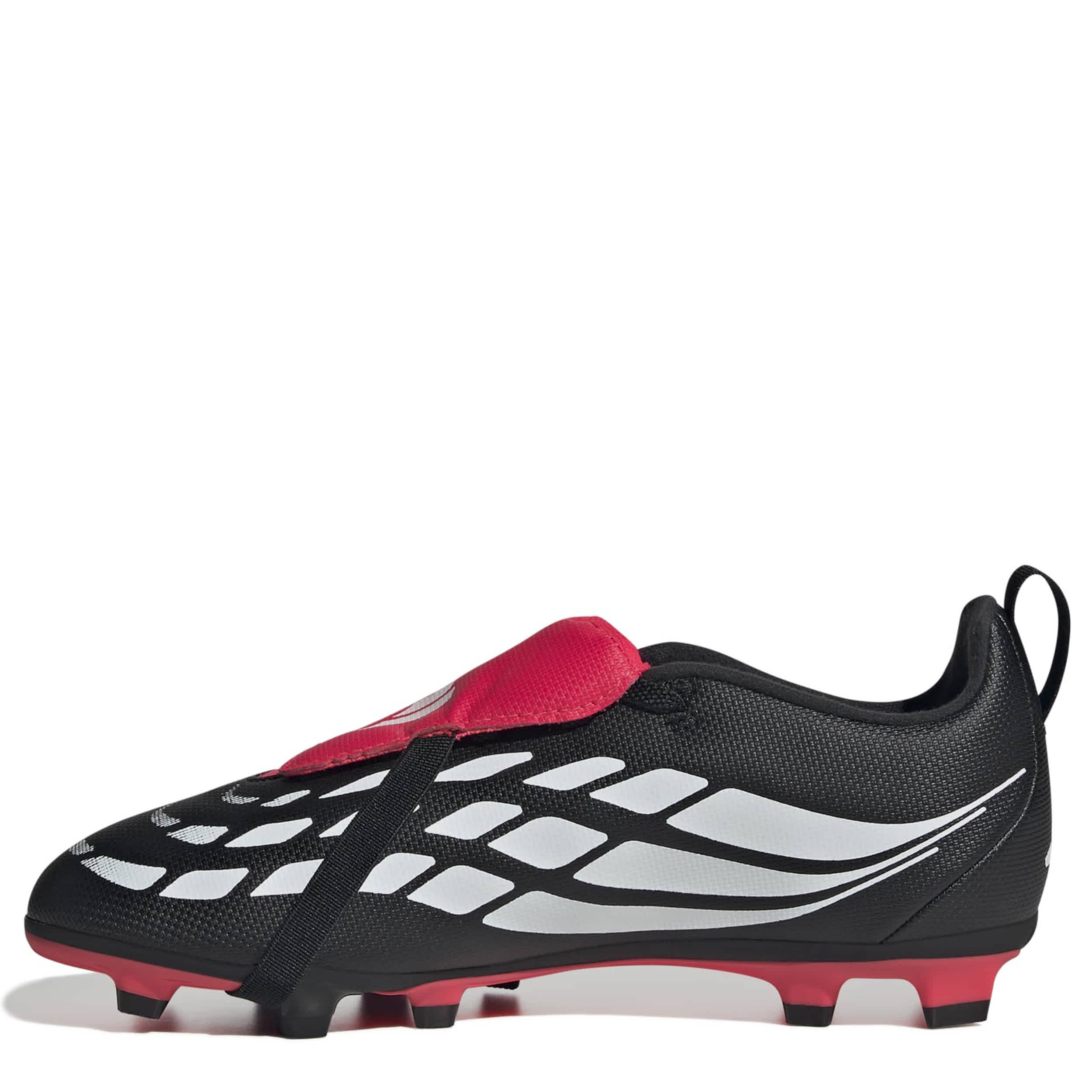 ADIDAS-BOYS BIG-LITTLE KID PREDATOR CLUB SOCCER CLEATS-BLACK & WHITE