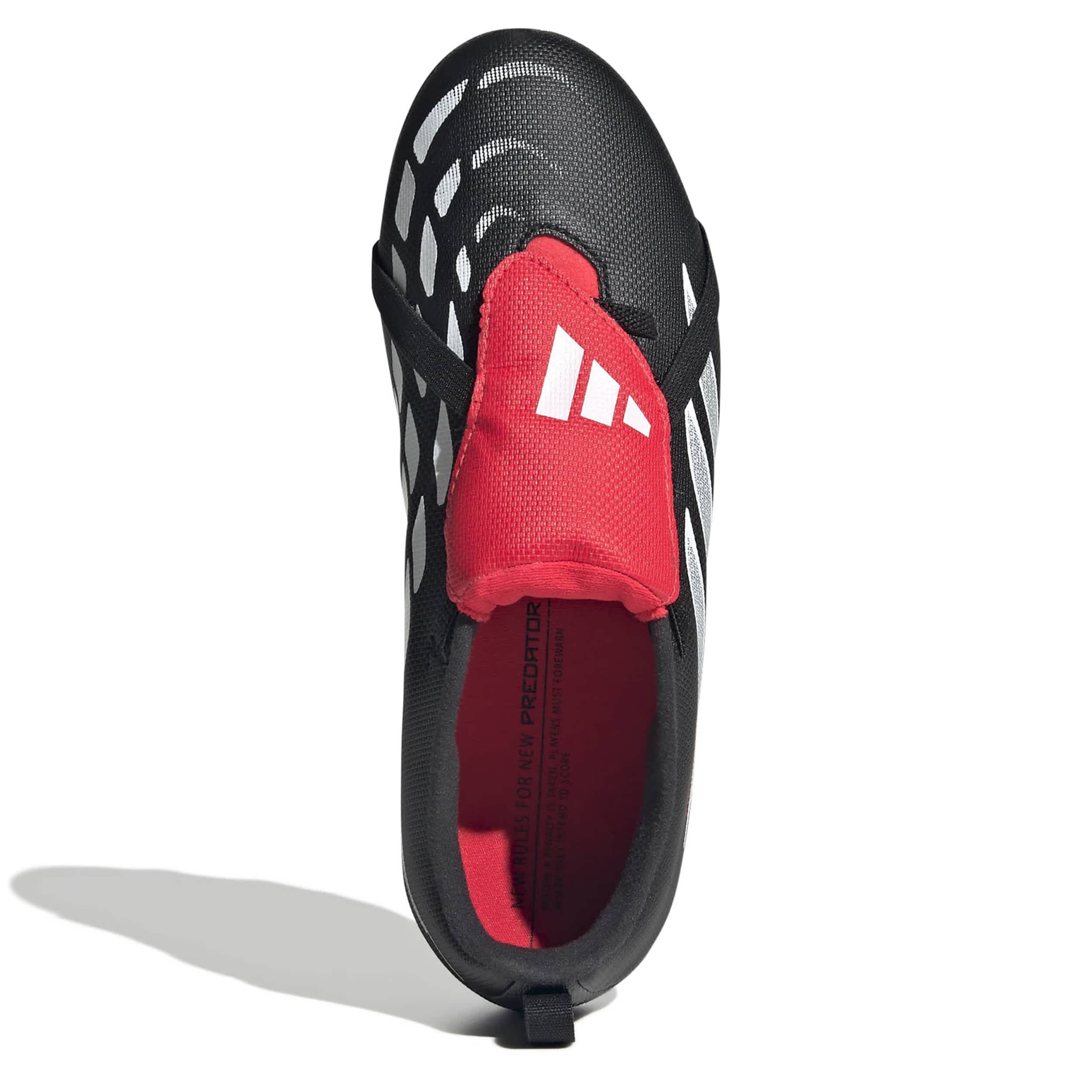 ADIDAS-BOYS BIG-LITTLE KID PREDATOR CLUB SOCCER CLEATS-BLACK & WHITE