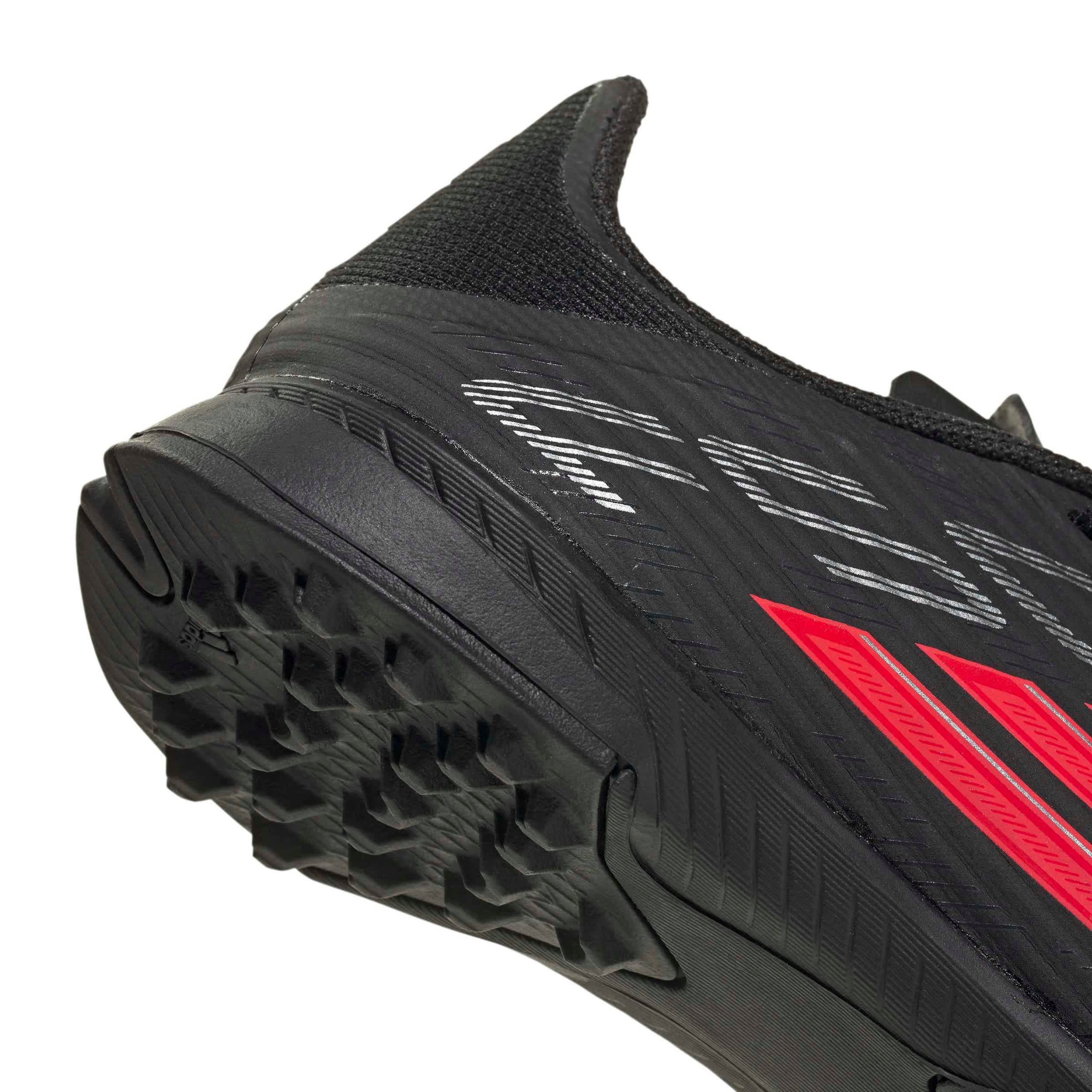 ADIDAS-BOYS BIG-LITTLE KID F50 LEAGUE SOCCER TURF CLEATS-BLACK & RED