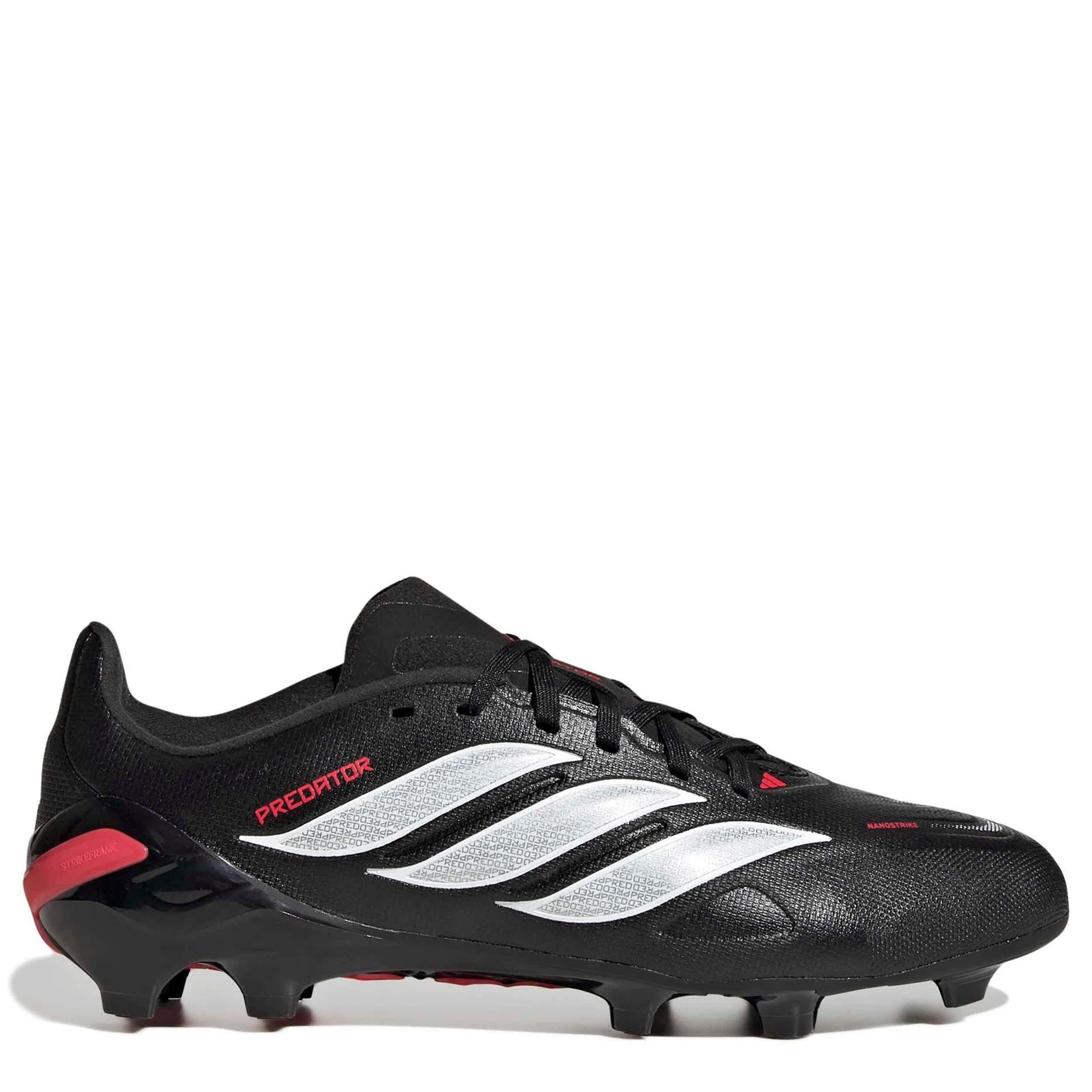 ADIDAS-BOYS BIG-LITTLE KID PREDATOR LEAGUE SOCCER CLEATS-BLACK & WHITE