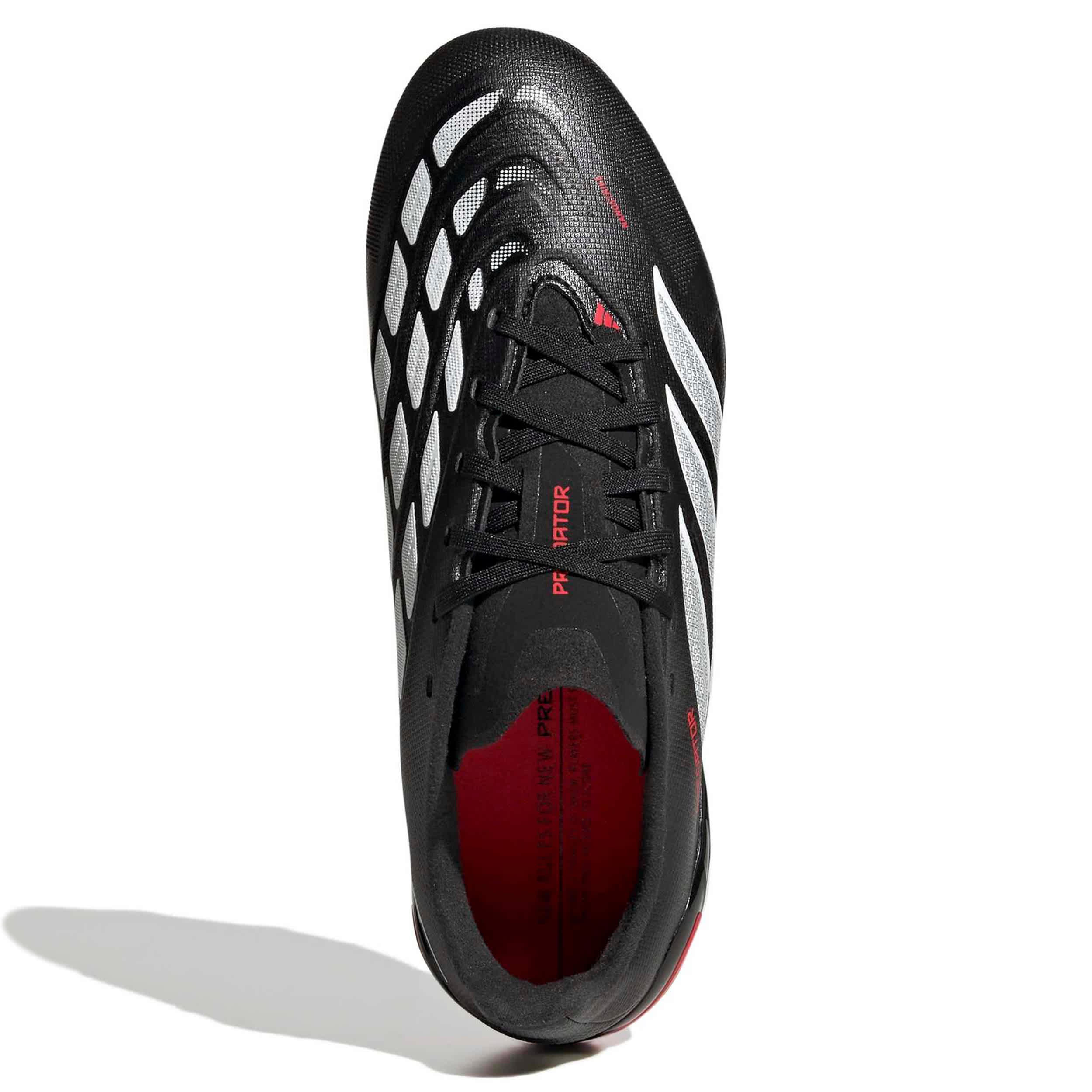 ADIDAS-BOYS BIG-LITTLE KID PREDATOR LEAGUE SOCCER CLEATS-BLACK & WHITE